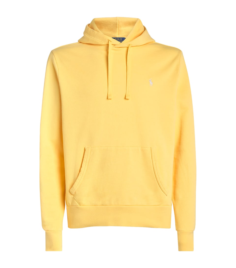Polo Ralph Lauren Mens Cotton Loopback Fleece Polo Pony Hoodie Fall Yellow