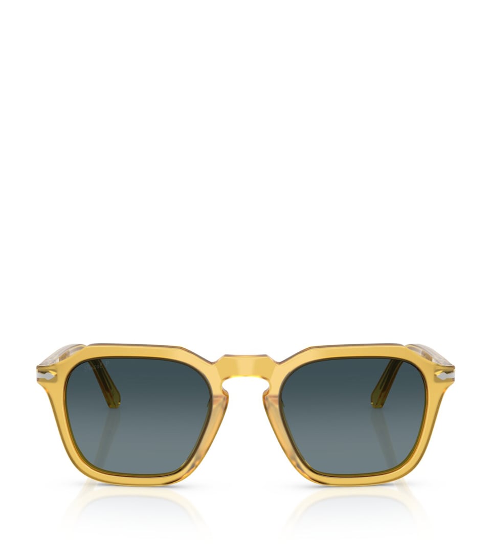 Persol Acetate Square Sunglasses Beige
