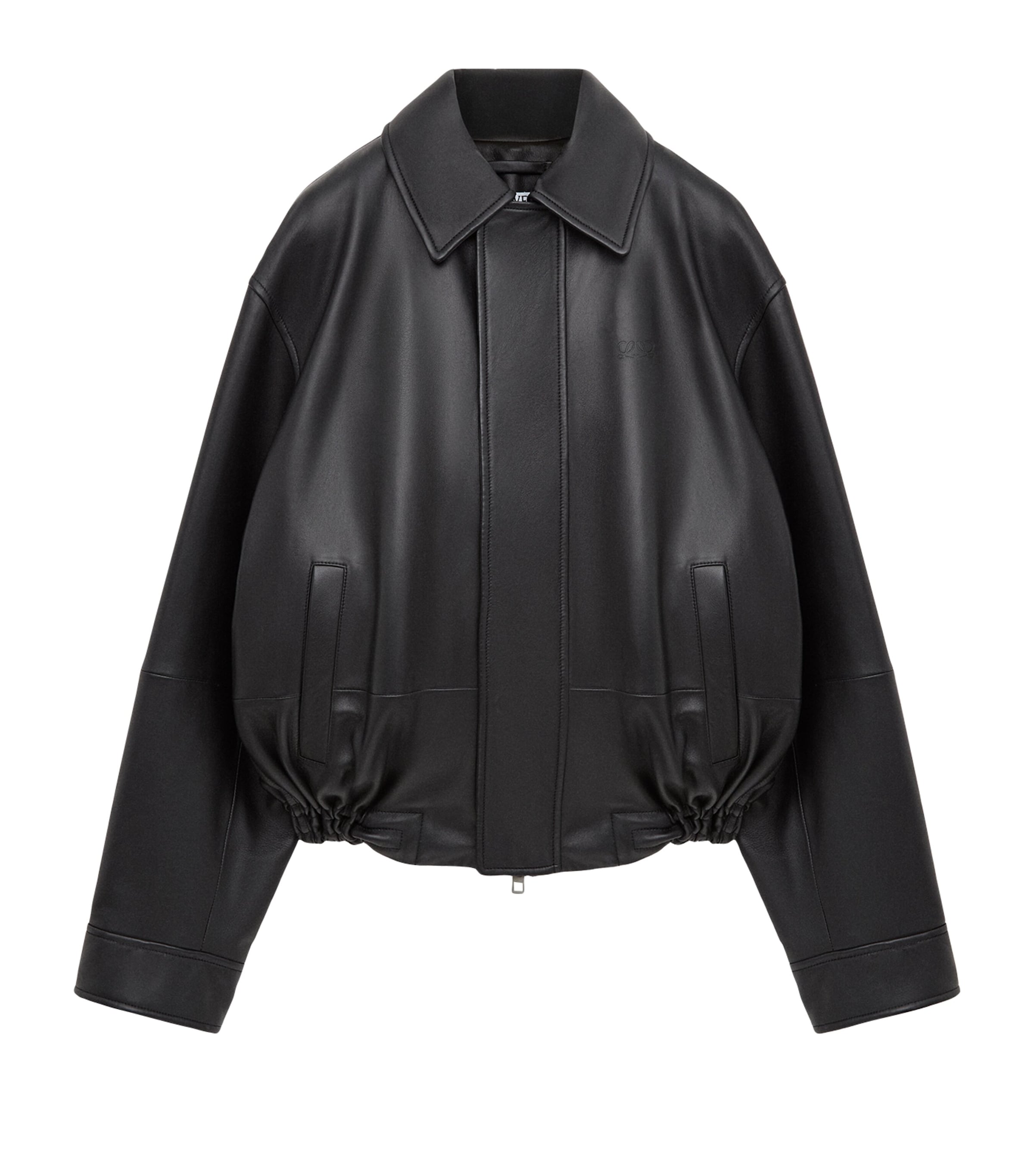 LOEWE Womens Nappa Leather Jacket Black