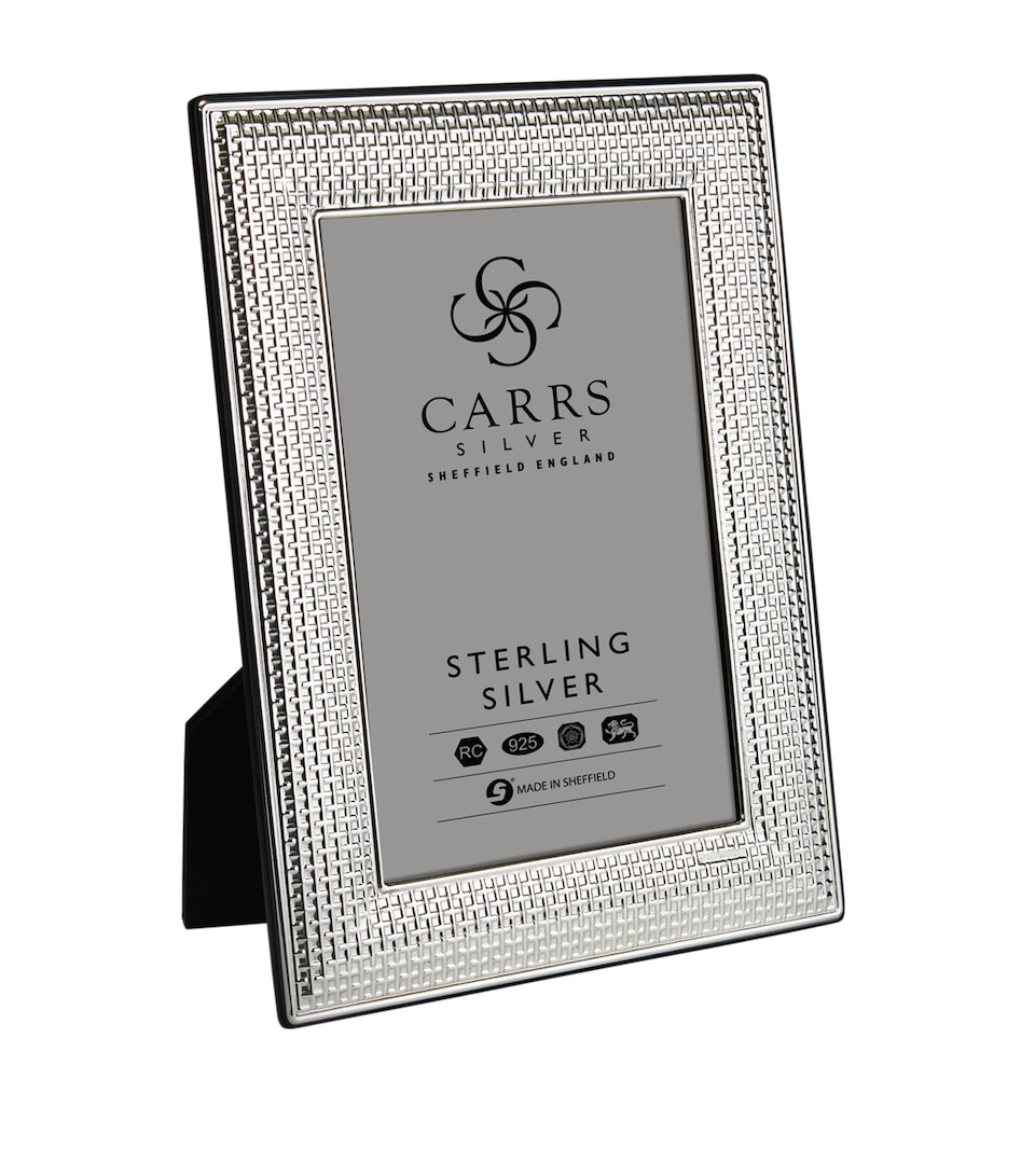 Sterling Silver Cross Stitch Photo Frame (6"x4")