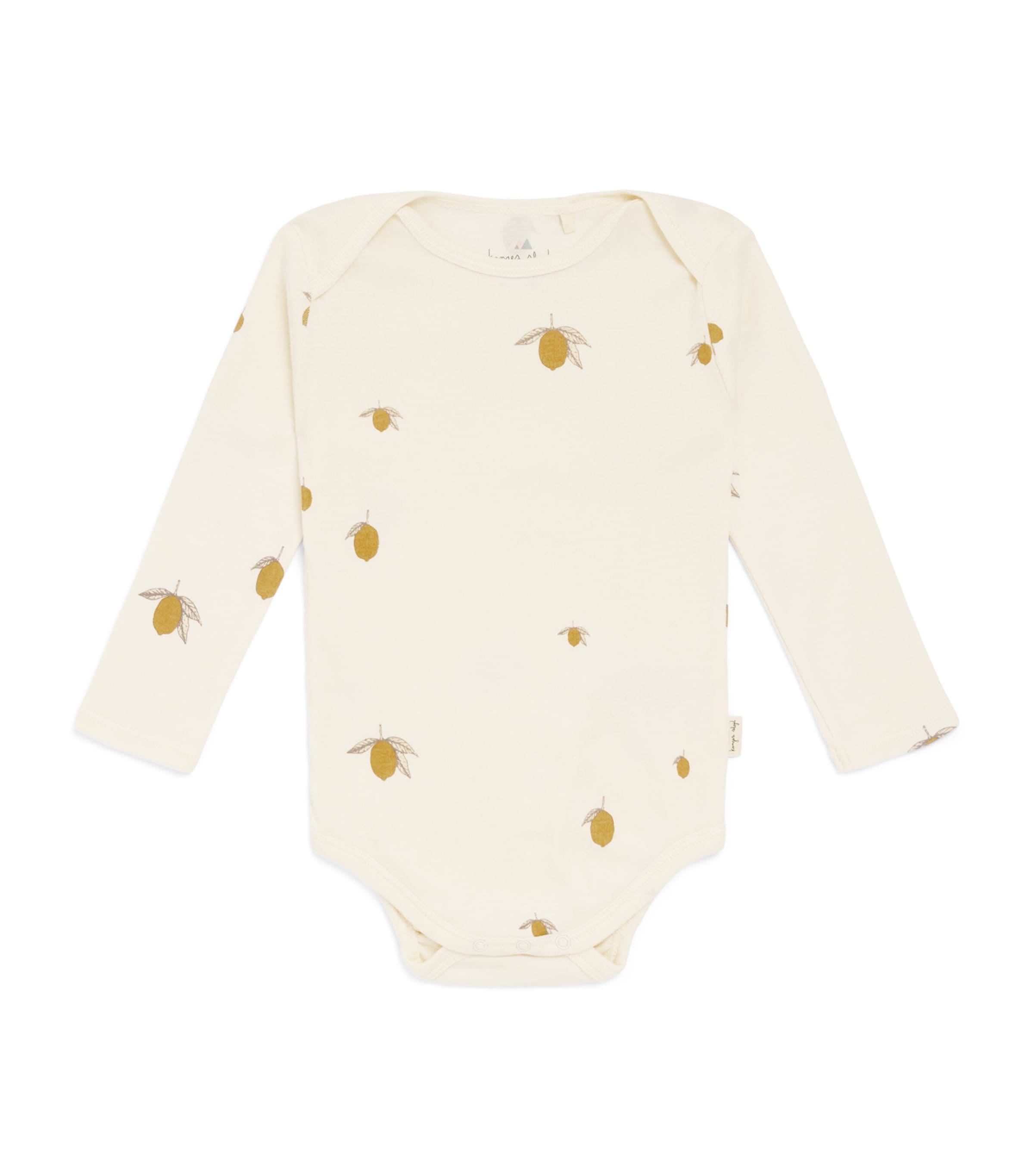 KONGES SLOJD Organic Cotton Lemon Print Bodysuit (9 Months-2 Years)