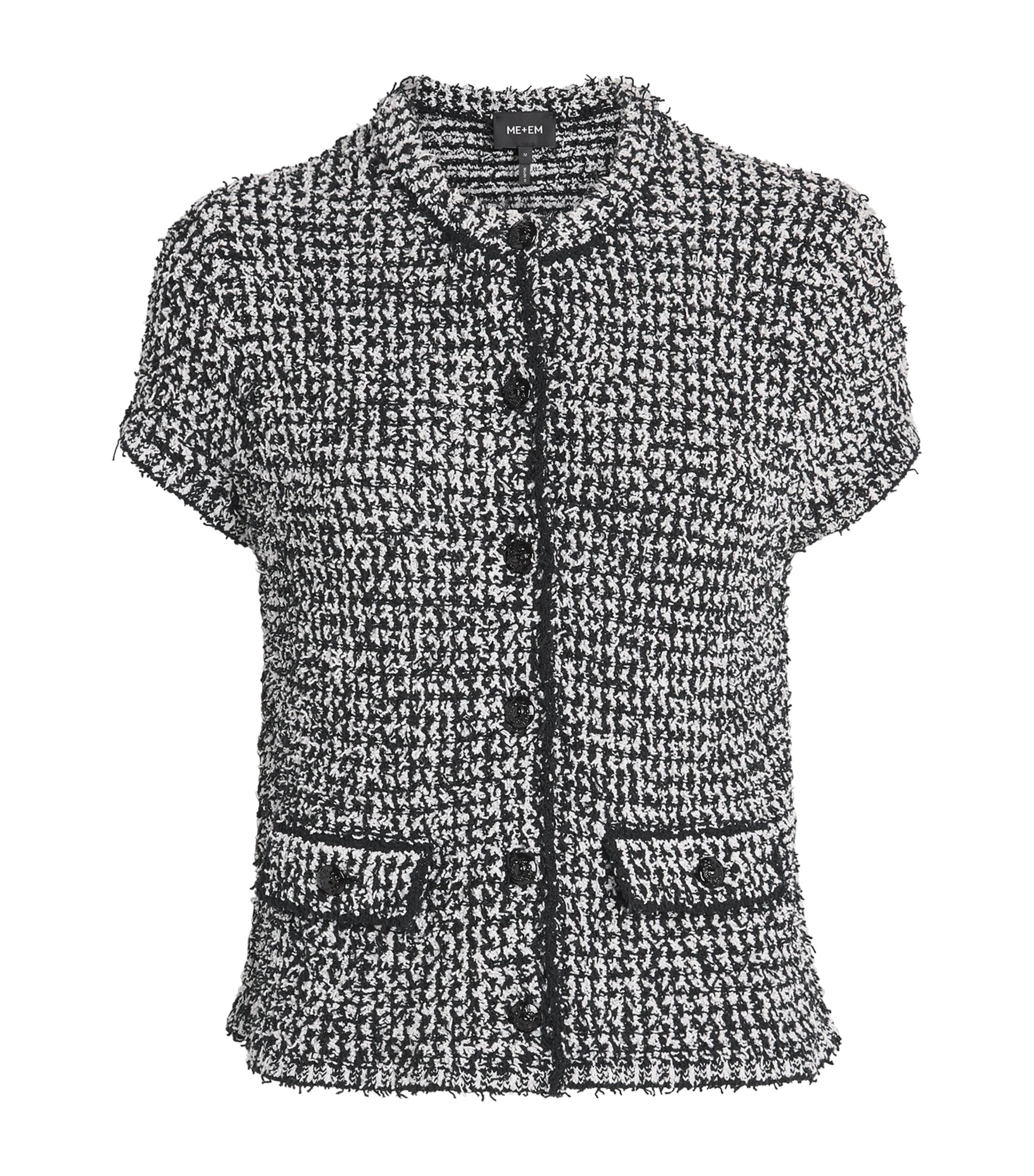 Cotton-Blend Textured Jacket