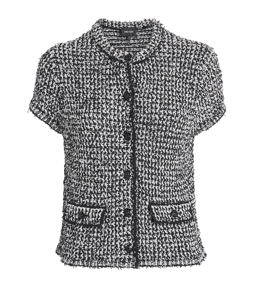 Cotton-Blend Textured Jacket