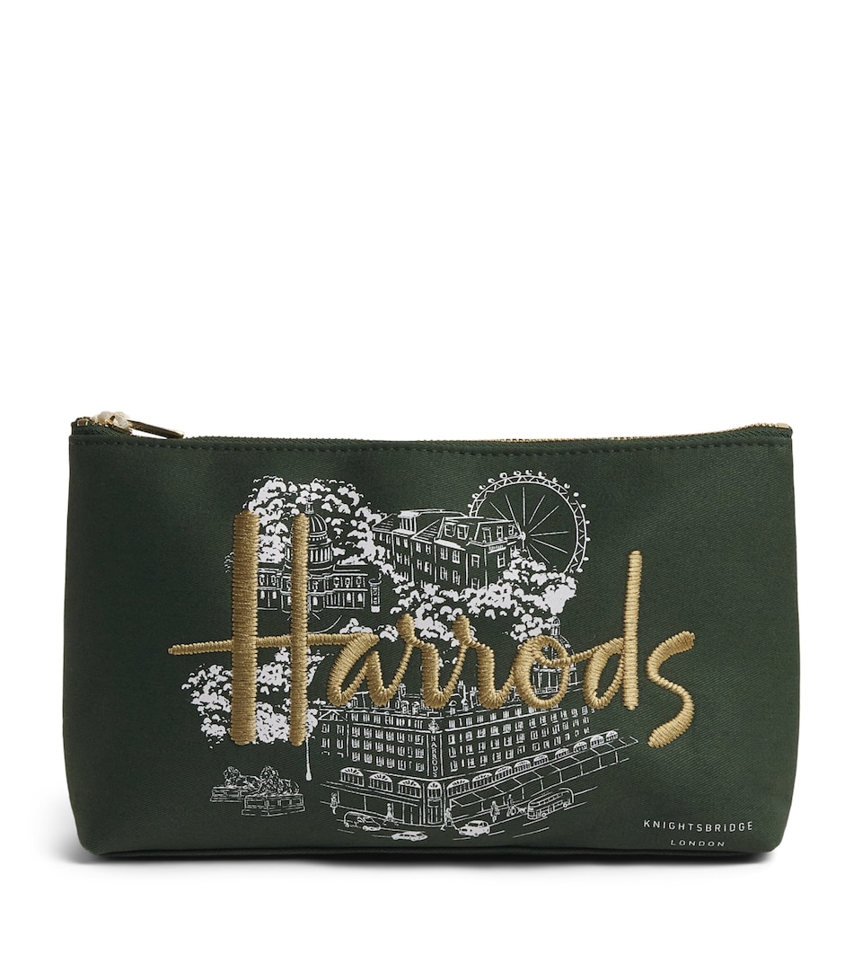 Harrods City Stories Pouch Green
