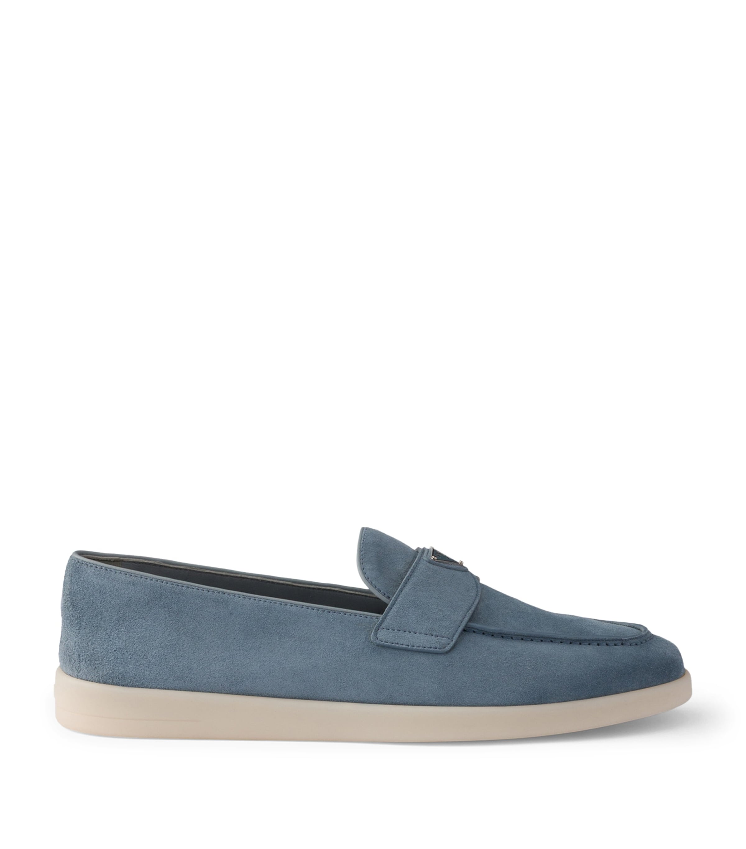 Prada Suede Loafers Blue