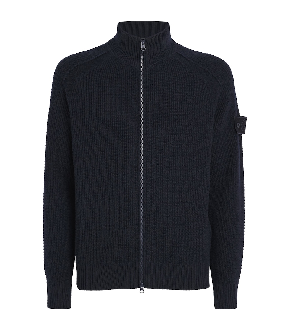 GHOST PIECE Virgin Wool Cardigan