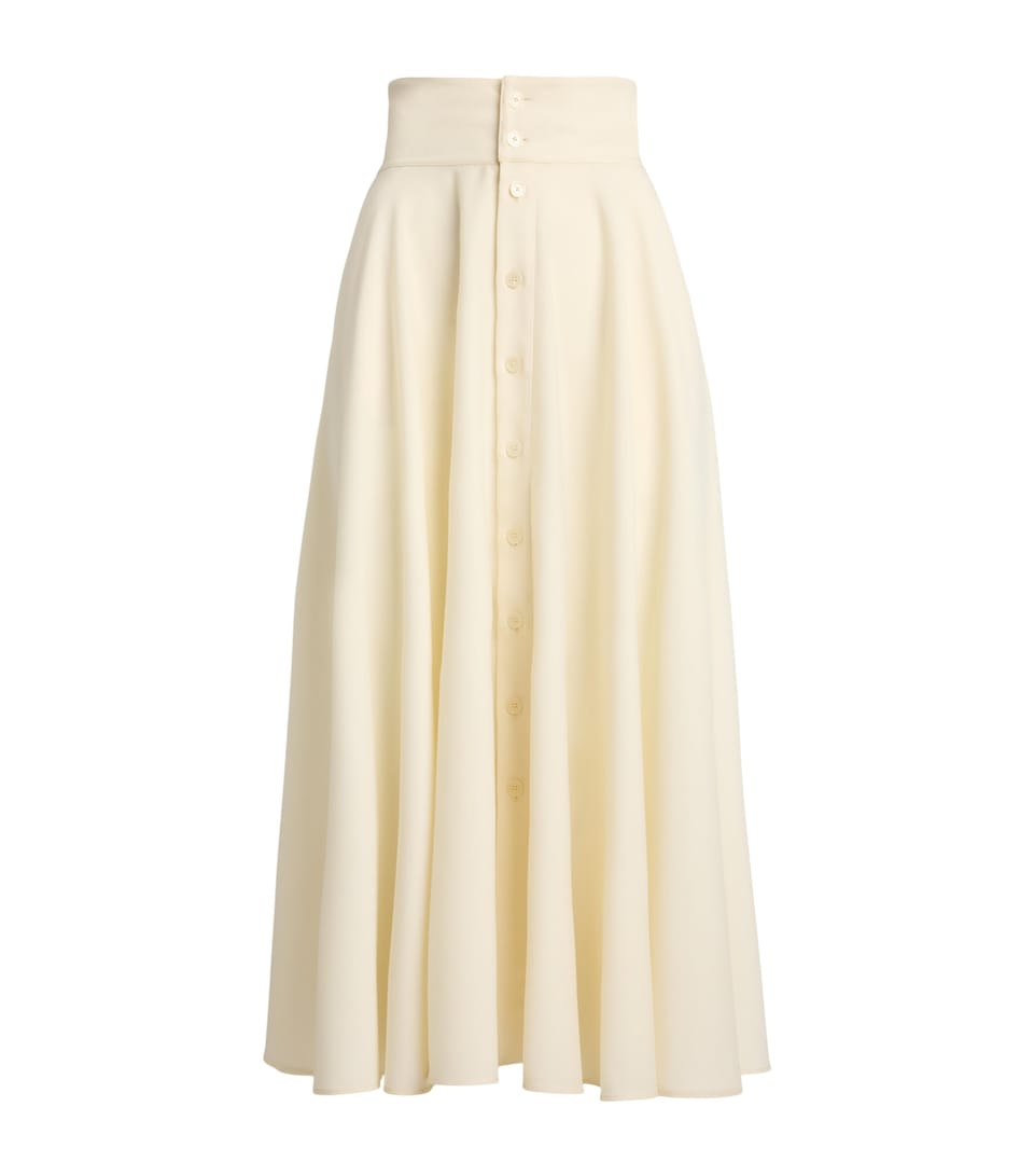Wool Delilah Midi Skirt