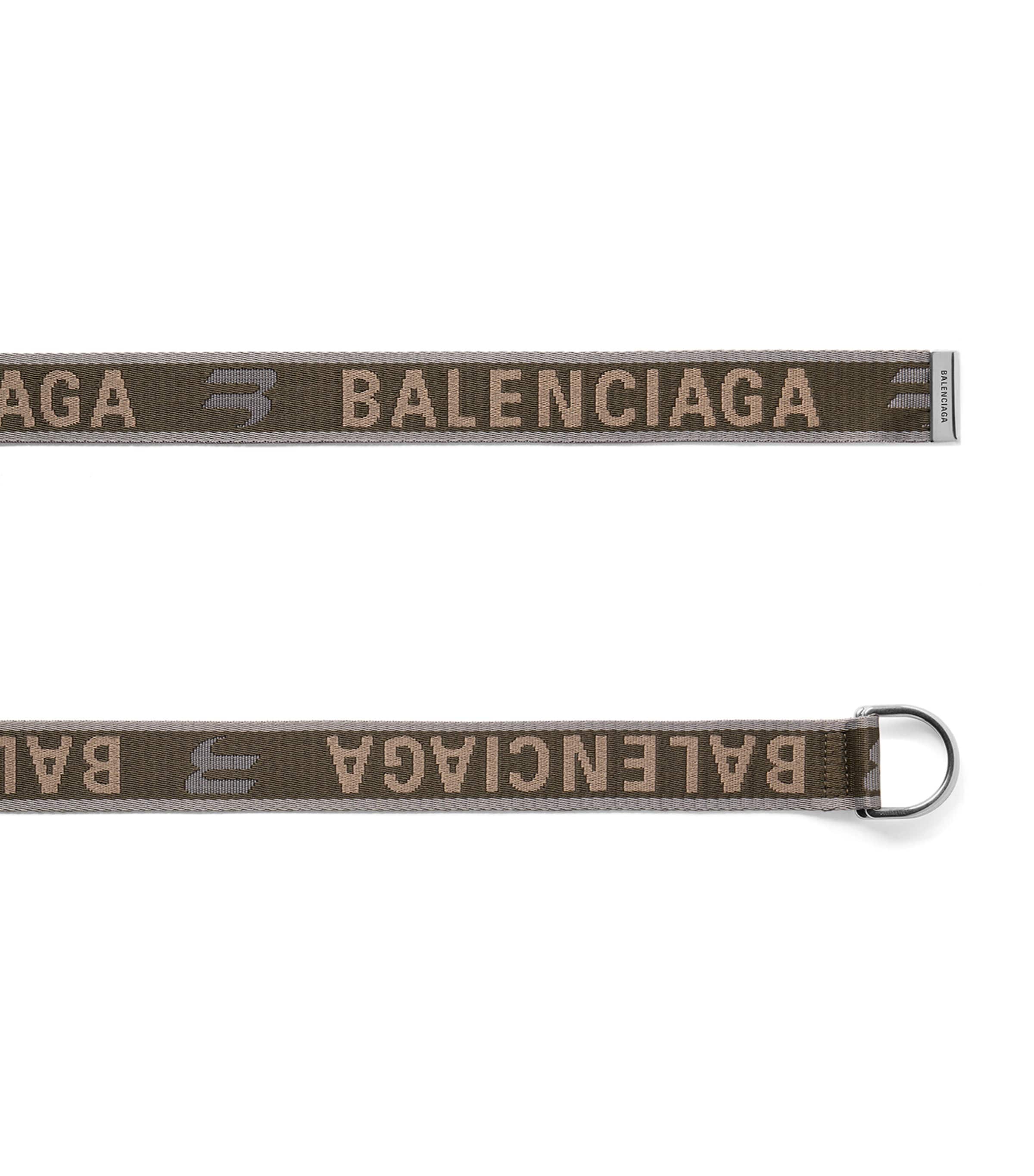 Balenciaga Logo D-Ring Belt
