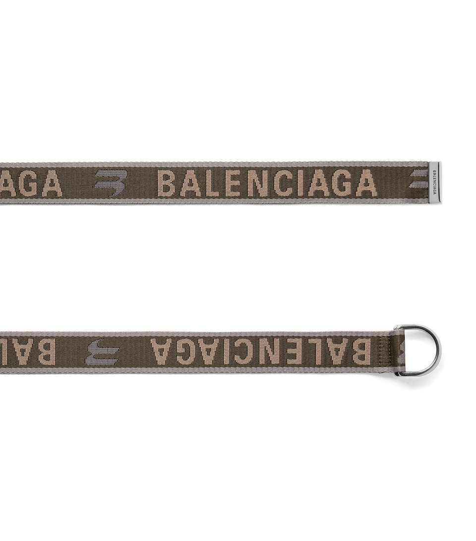 Balenciaga Logo D-Ring Belt