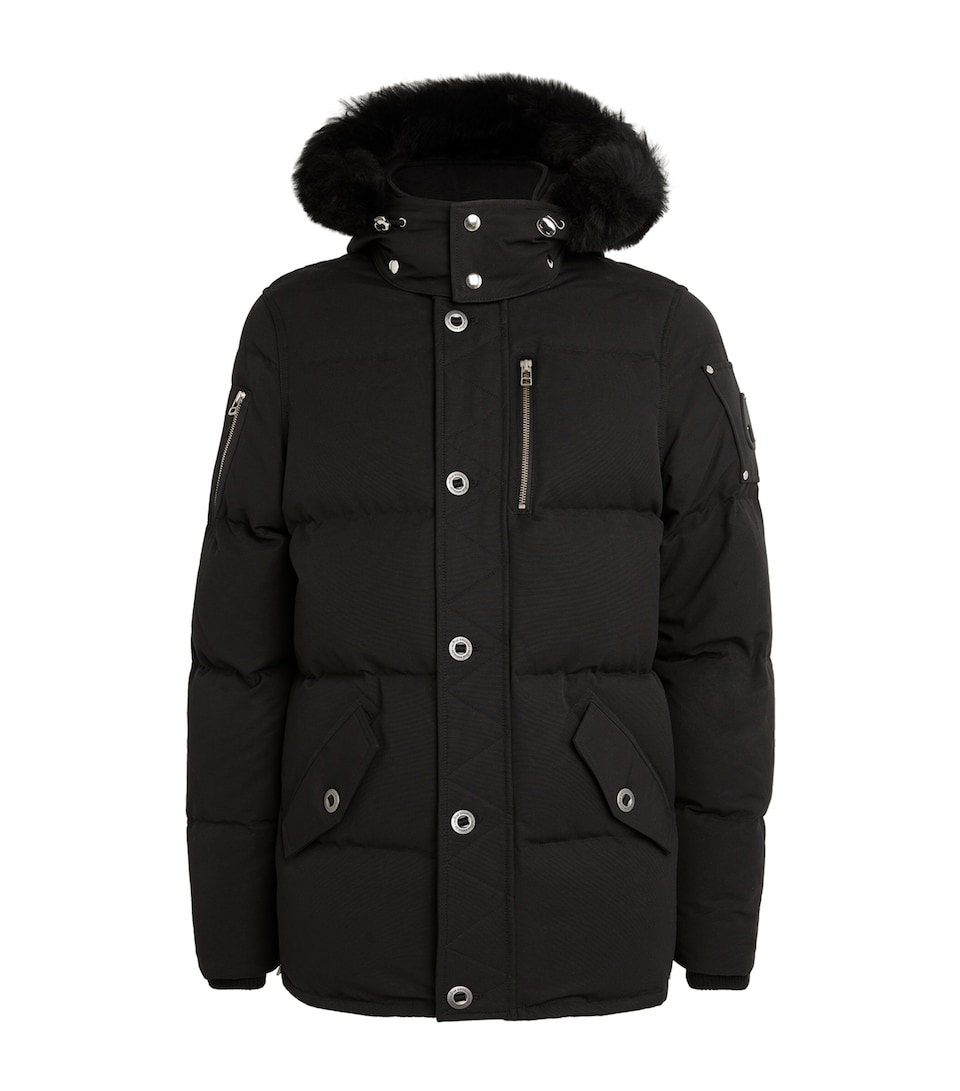 Shearling-Collar Puffer Jacket