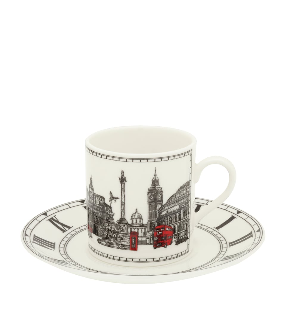 Halcyon Days London Icons Espresso Cup and Saucer