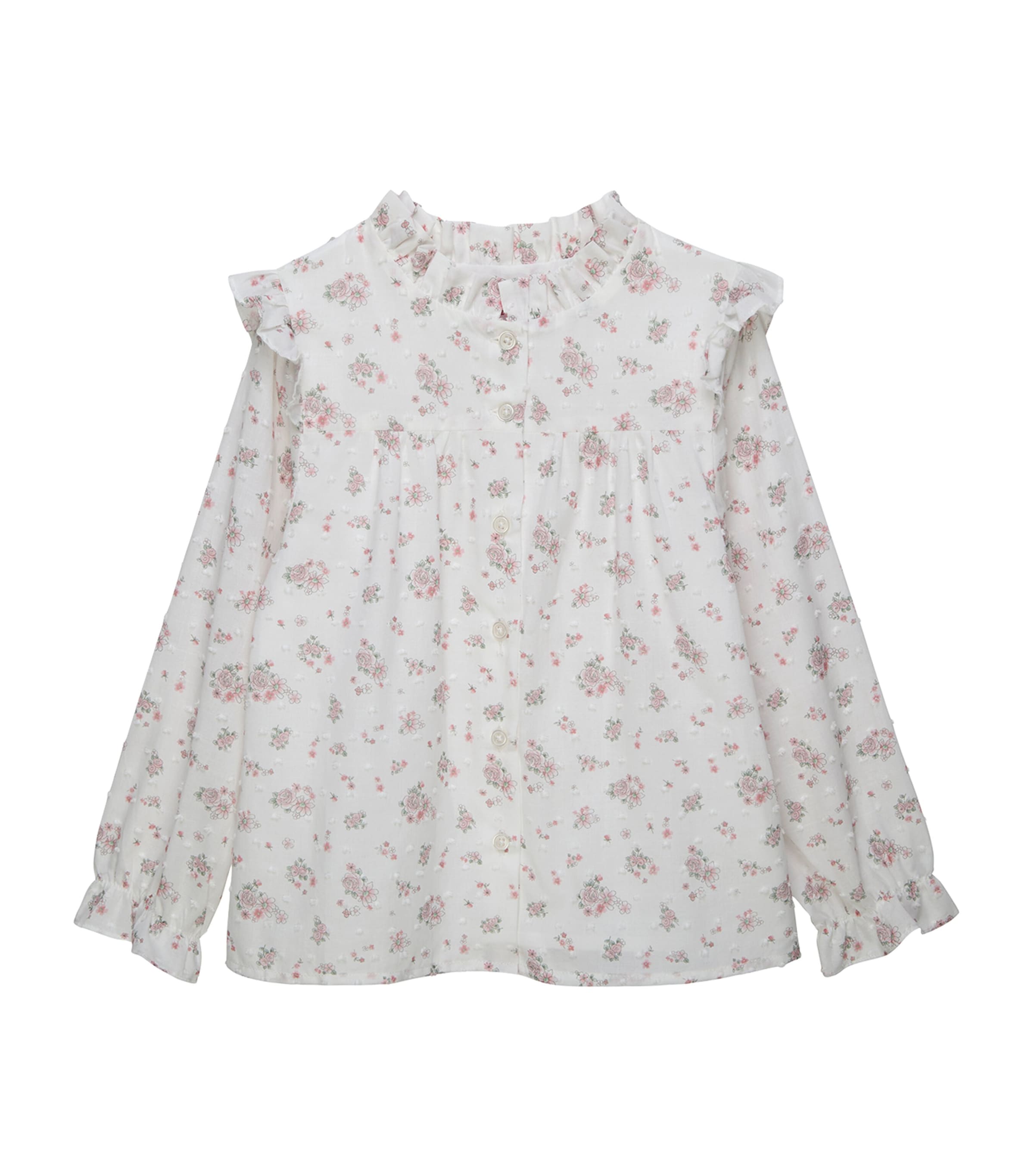 Trotters Cotton Floral Arabella Blouse (2-5 Years) Pink