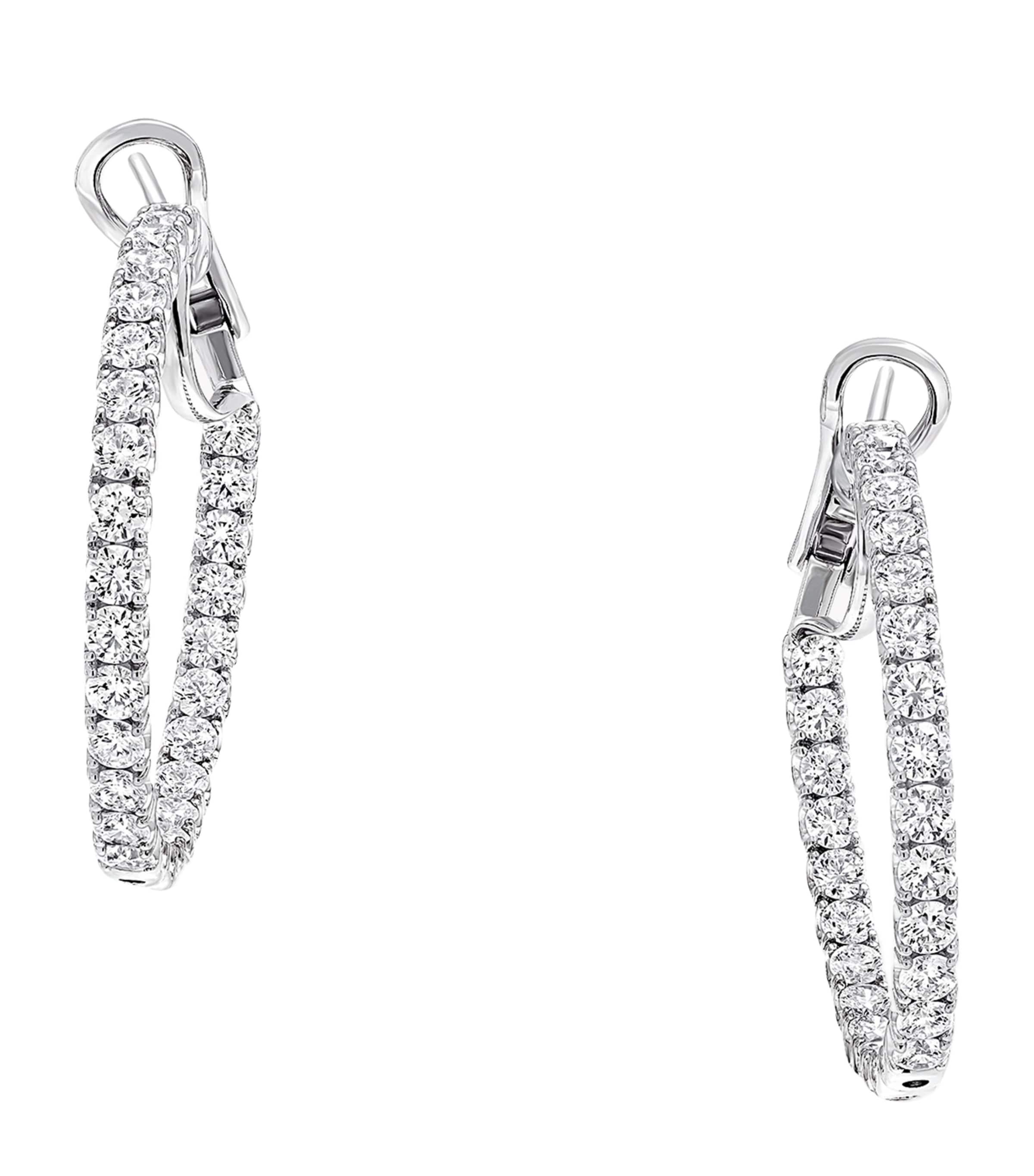 Graff White Gold and Diamond Classic Graff Earrings White Gold
