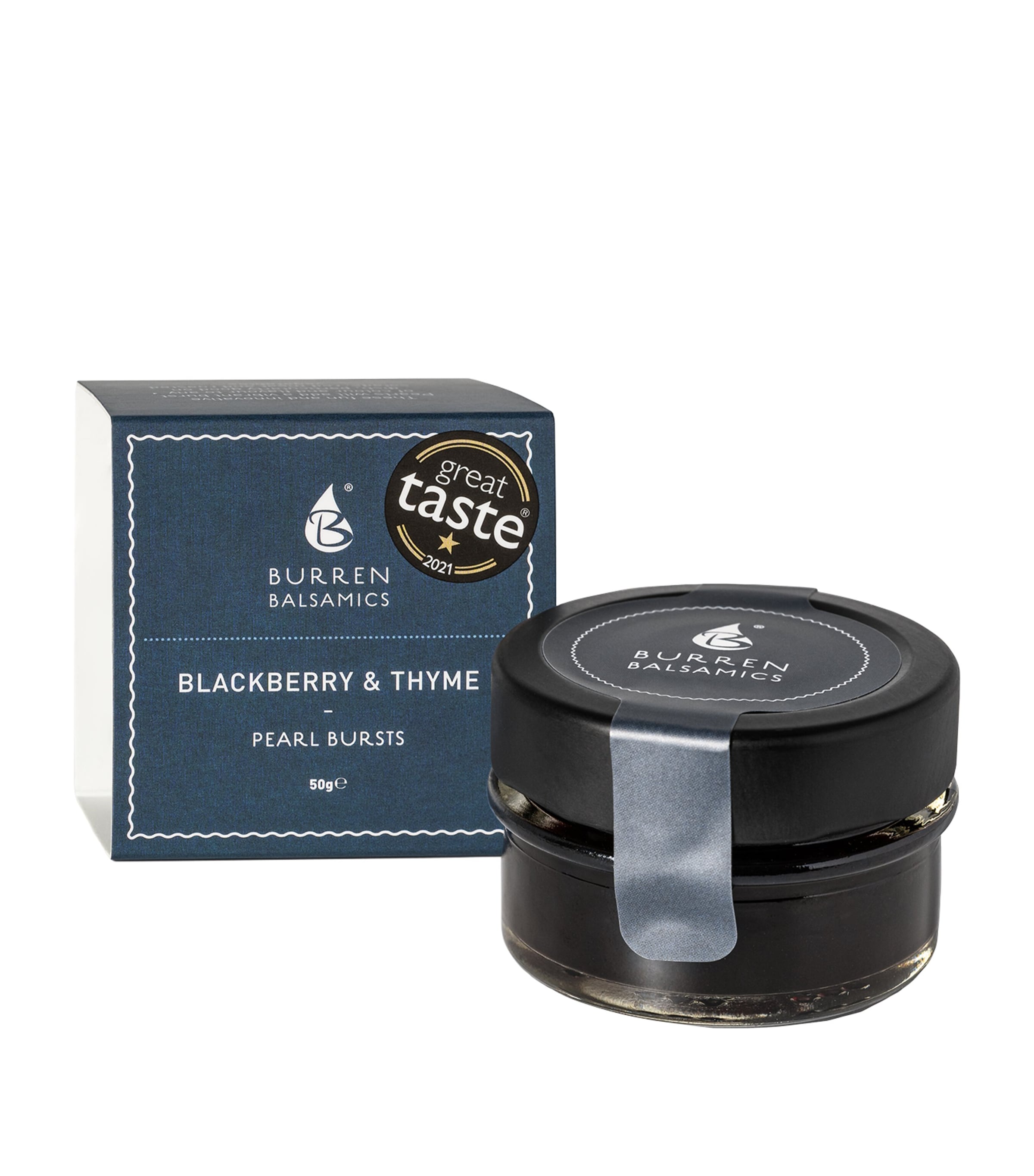 Blackberry and Thyme-Infused Balsamic Vinegar of Modena Pearl Bursts (50g)