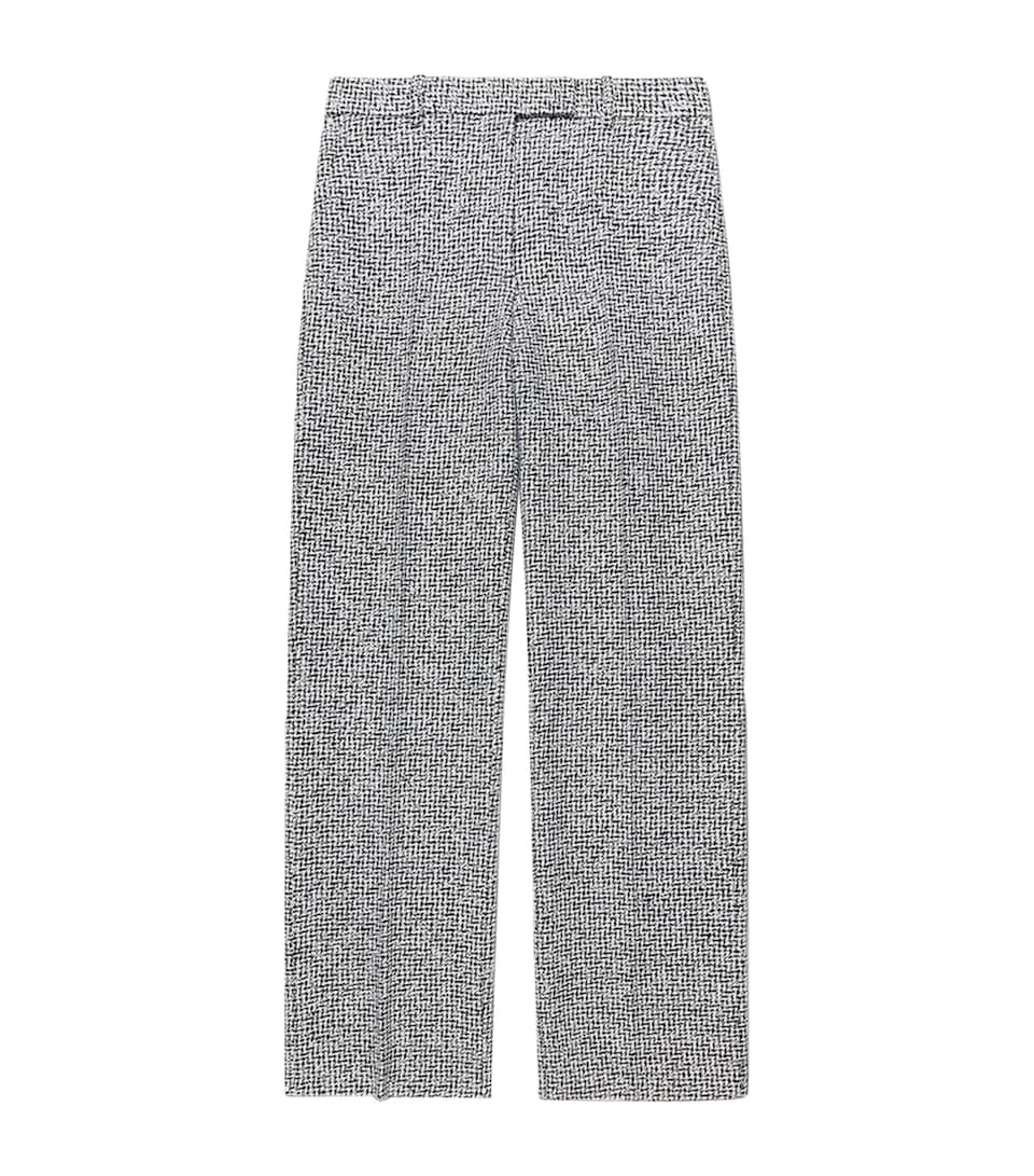 TOM FORD Womens Tweed Sequinned Chevron Trousers Yne