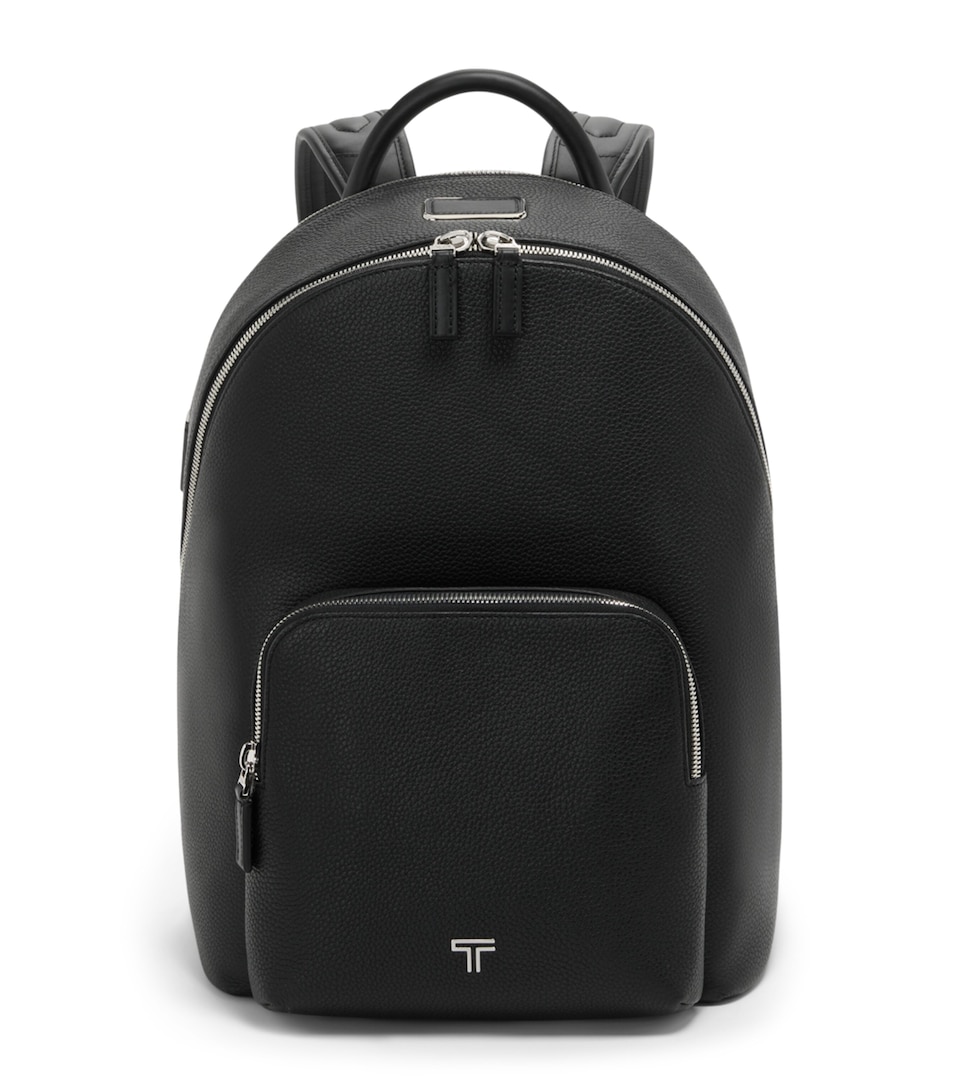 Tumi Leather Turin Beneditto Backpack Black