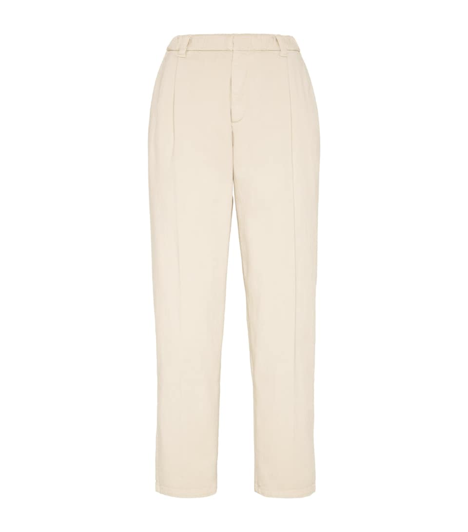 Denim Straight Trousers