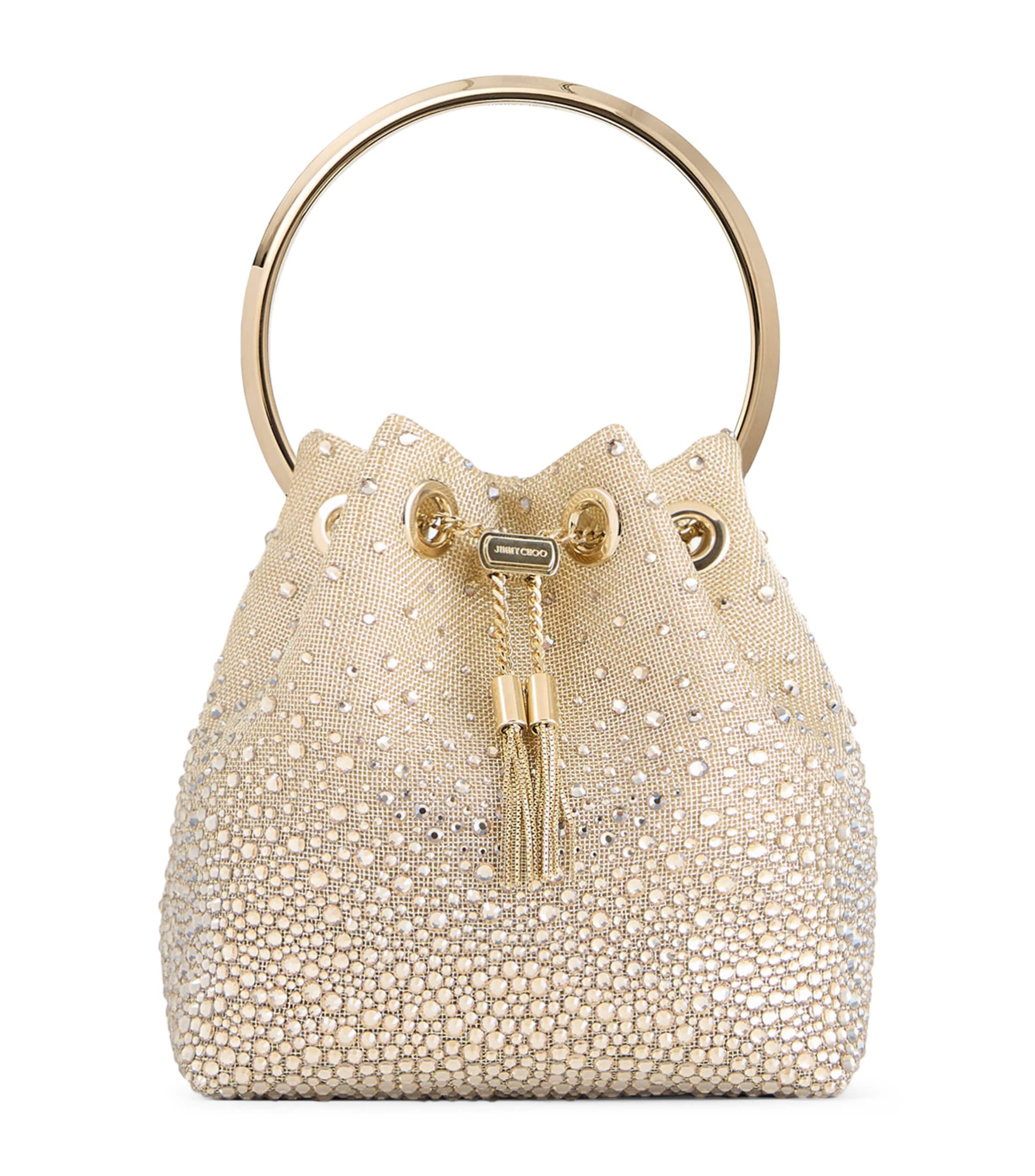 Metallic Mesh Bon Bon Top-Handle Bag