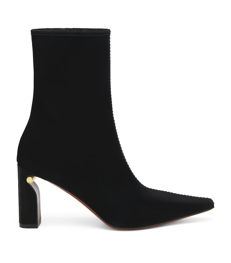 T-Bar Heeled Ankle Boots 80