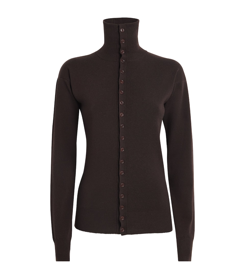 Wool Collared Cardigan