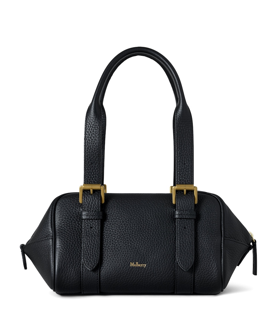 Mulberry Small Leather Boston Shoulder Bag Black