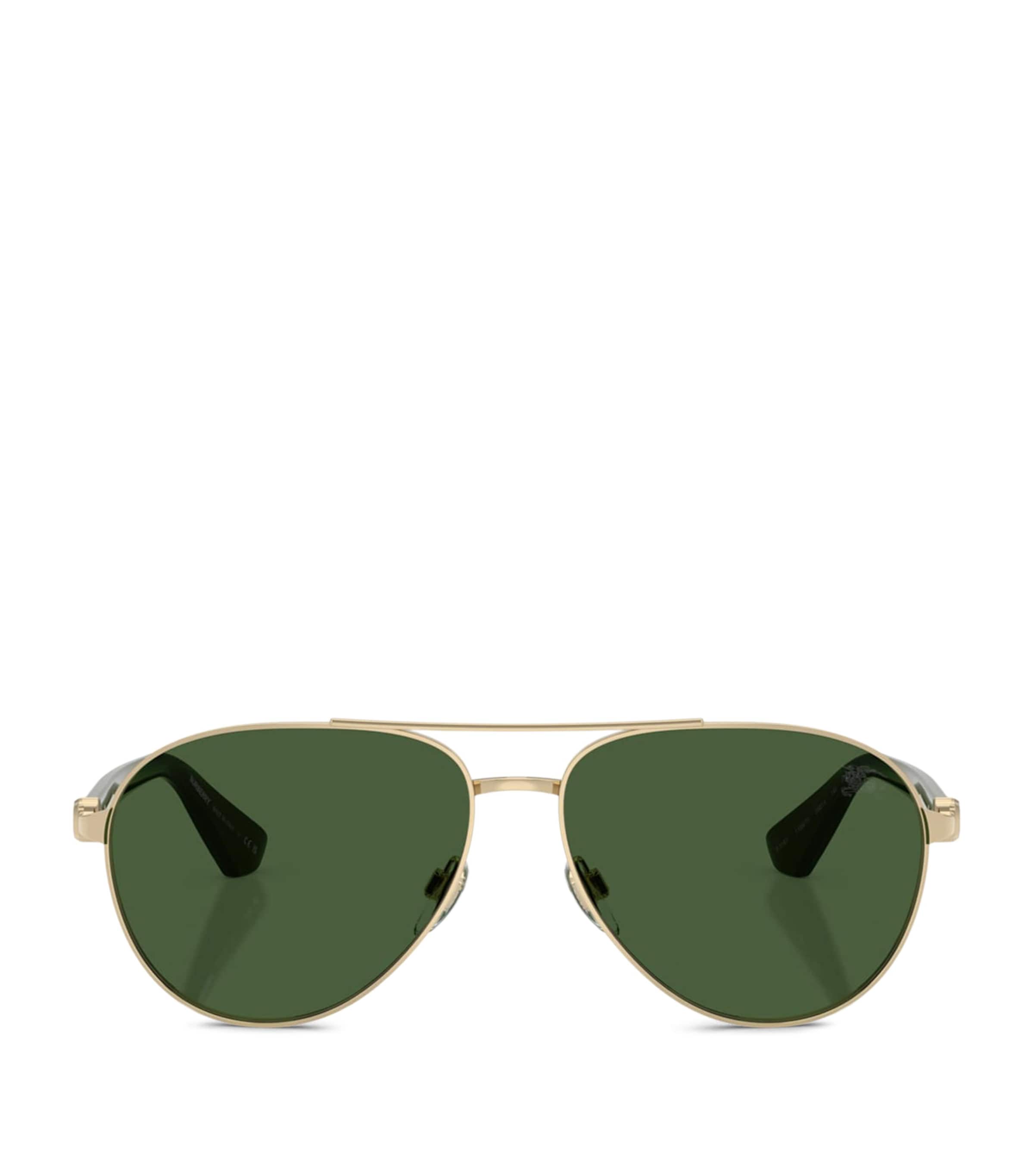 Burberry Metal BE3167 Pilot Sunglasses Gold