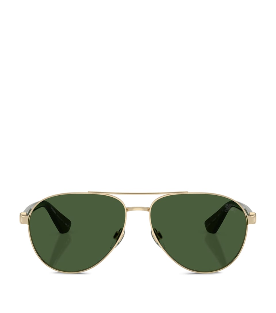 Burberry Metal BE3167 Pilot Sunglasses Gold