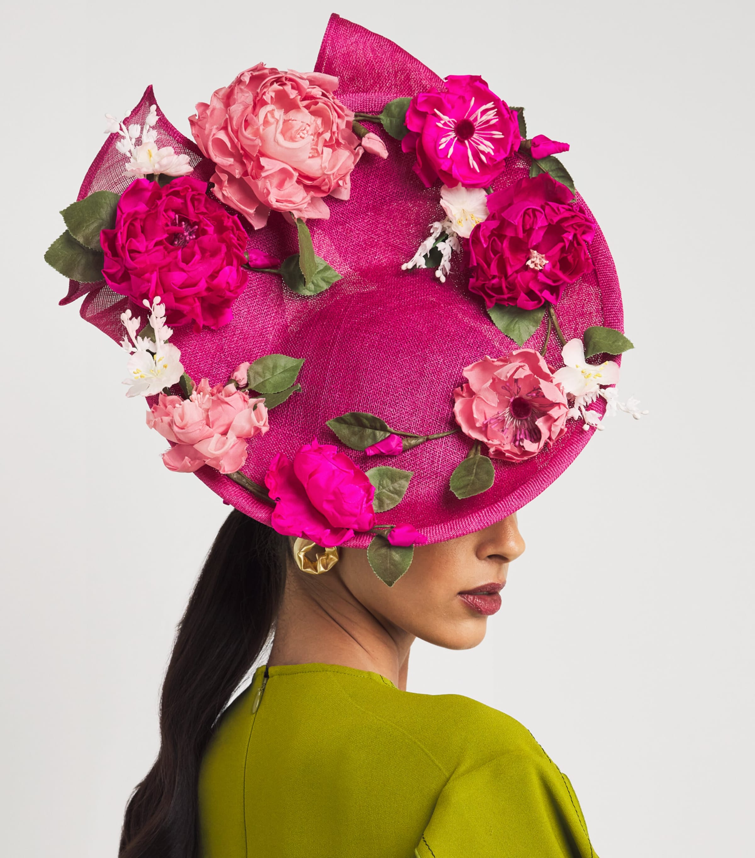 Floral-Detail Hat Fascinator