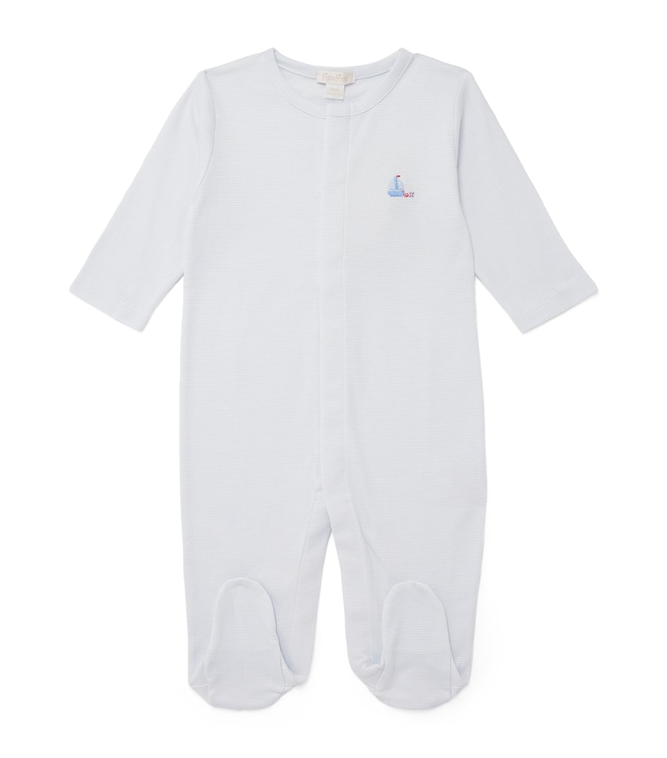 Kissy Kissy Pima Cotton Stripe All-In-One (9 Months) Blue