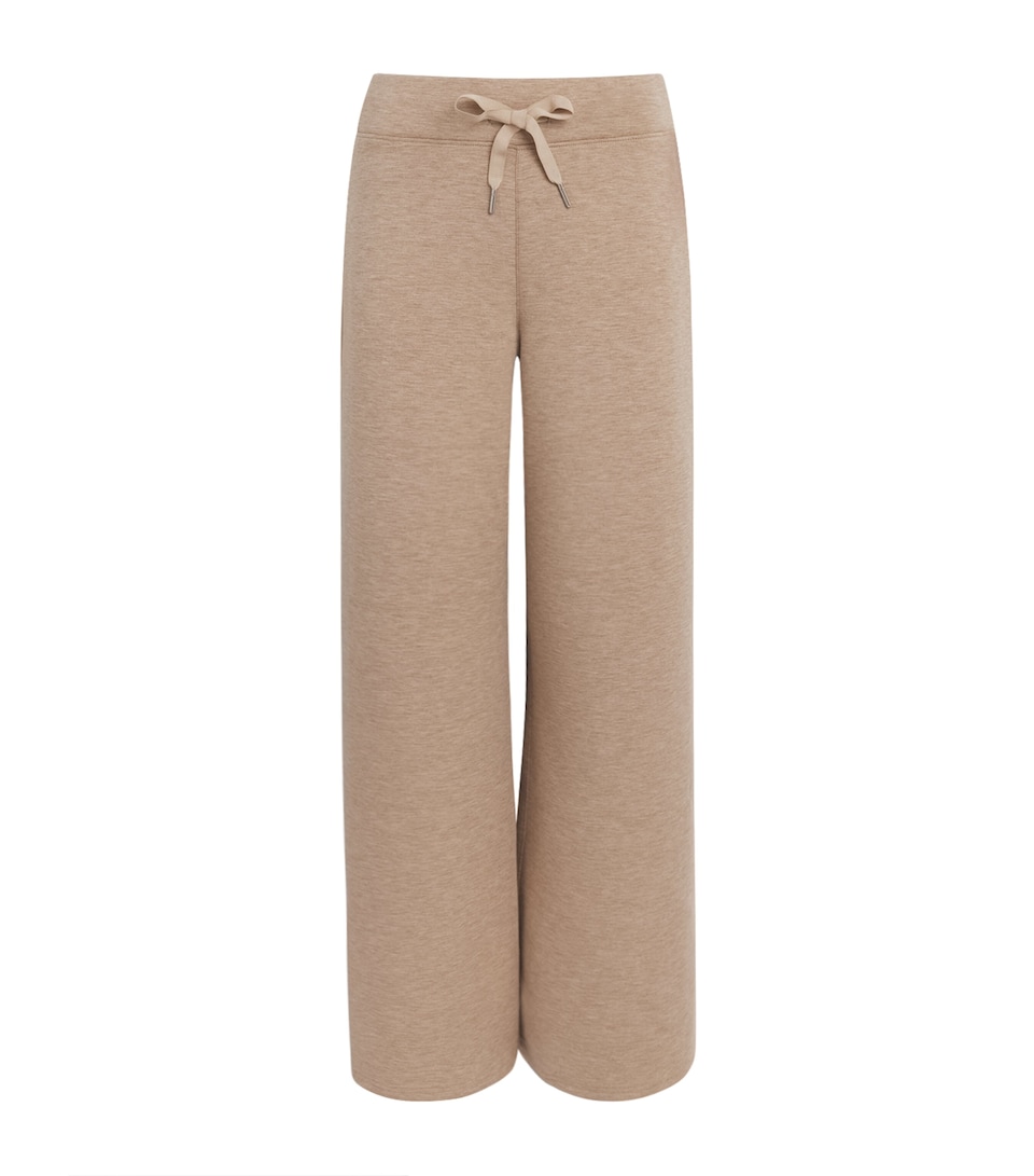 SPANX Womens SPANX AirEssentials Wide-Leg Sweatpants Dune Heather