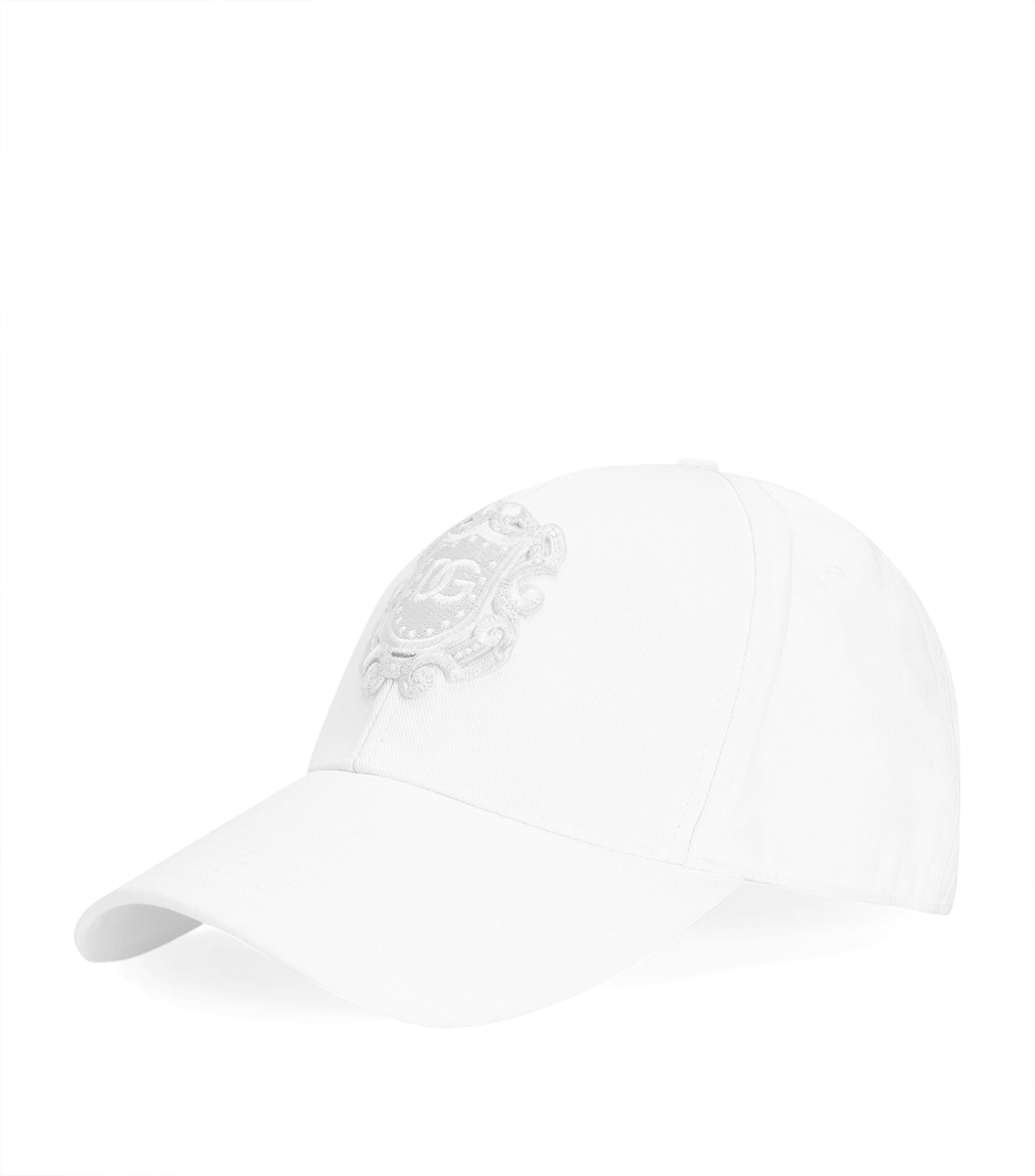 Dolce&Gabbana Appliqué Baseball Cap Optical White
