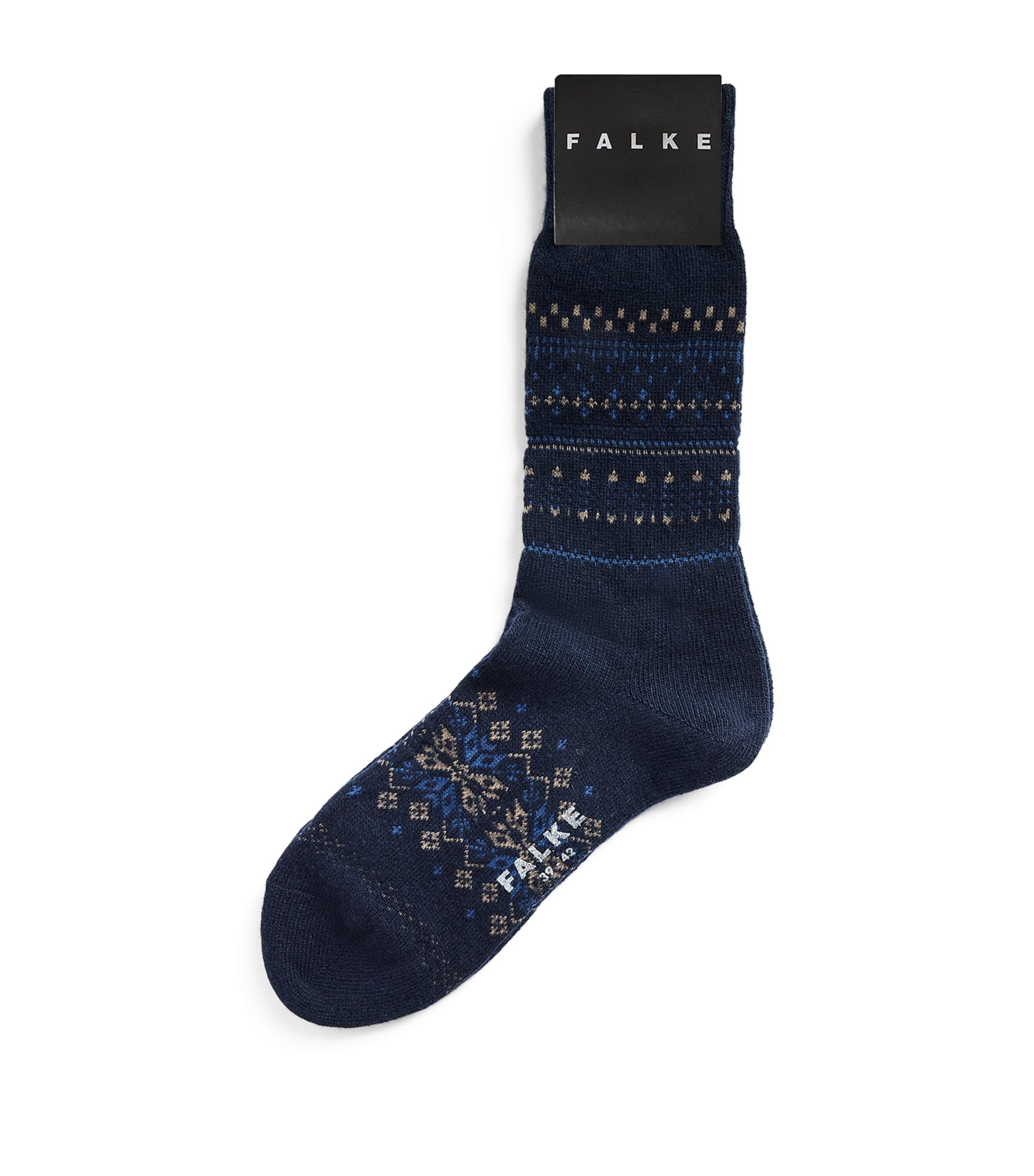 Falke Mens Wool-Cashmere Sky Limit Socks Space Blue