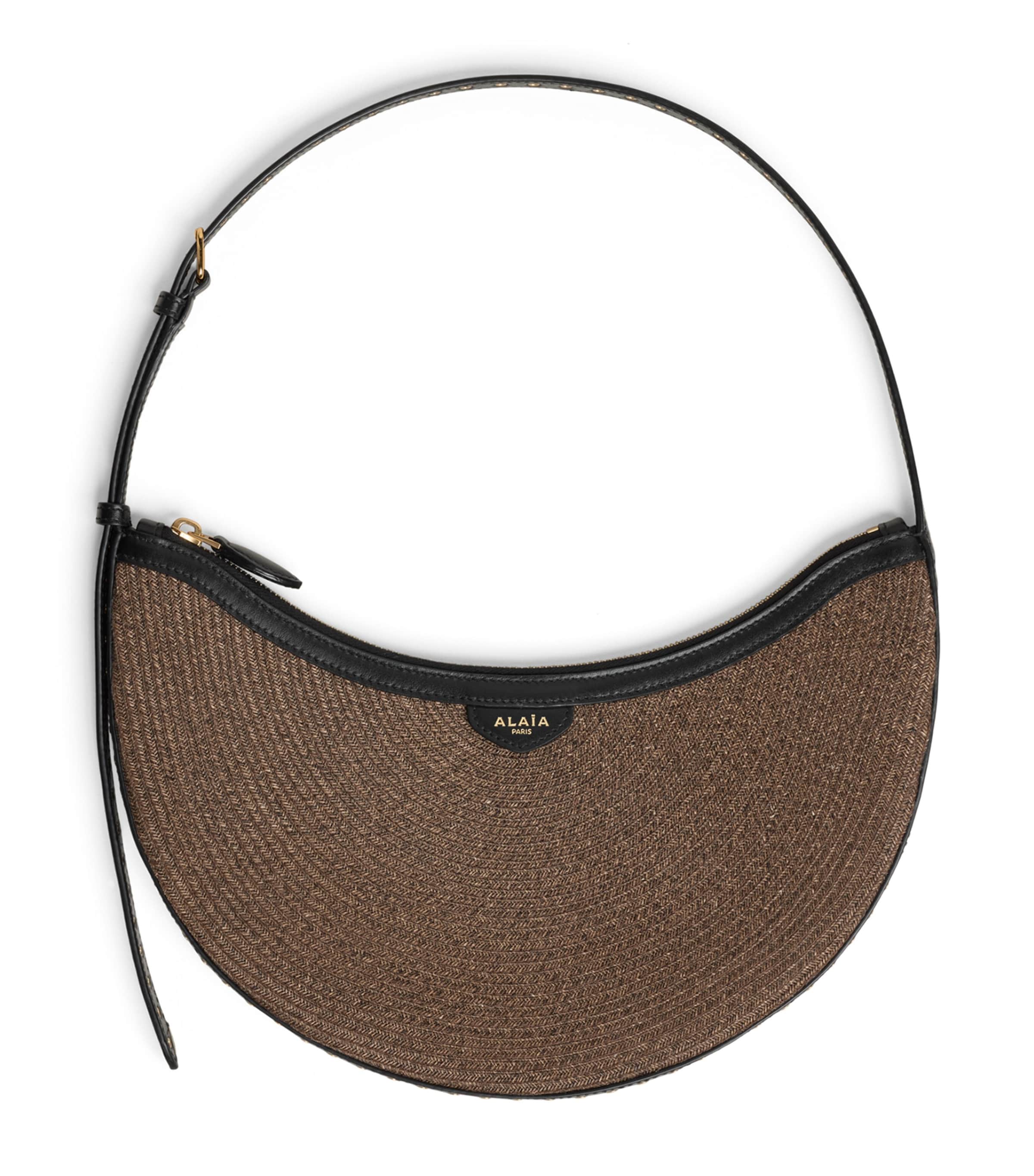 Alaïa Small One Piece Demi Lune Shoulder Bag Brown