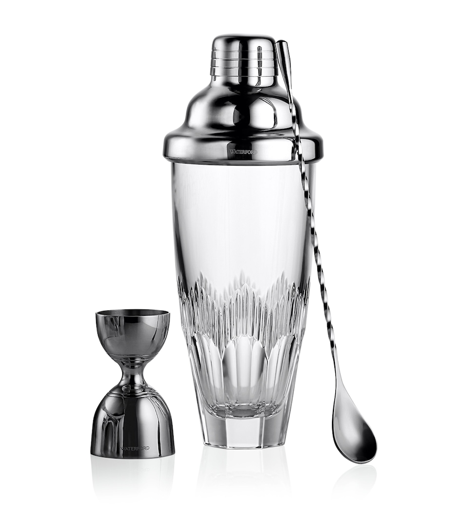 Waterford Mixology Cocktail Shaker, Stirrer and Jigger Set Clear