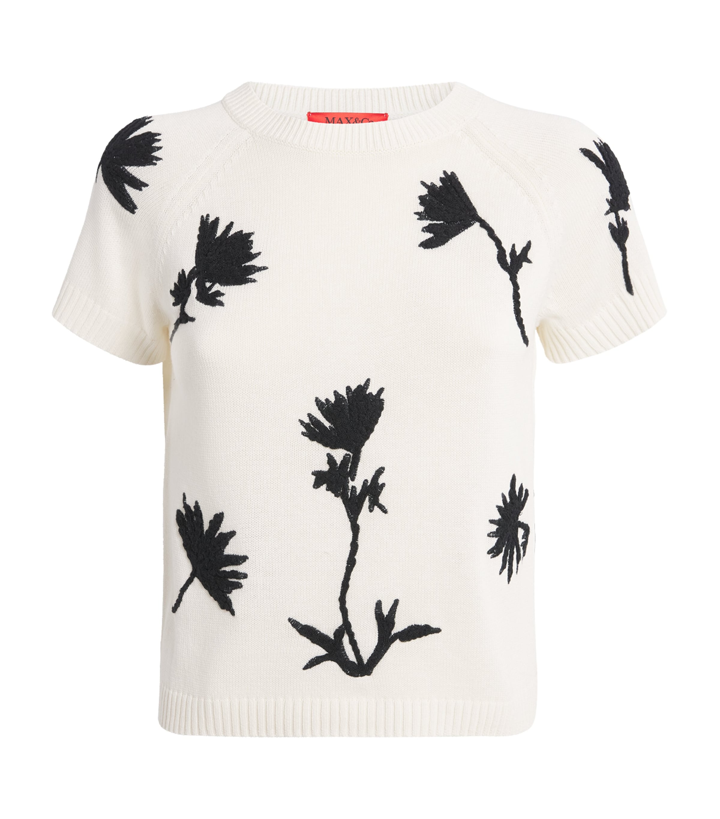 Embroidered Jacquard Sweater