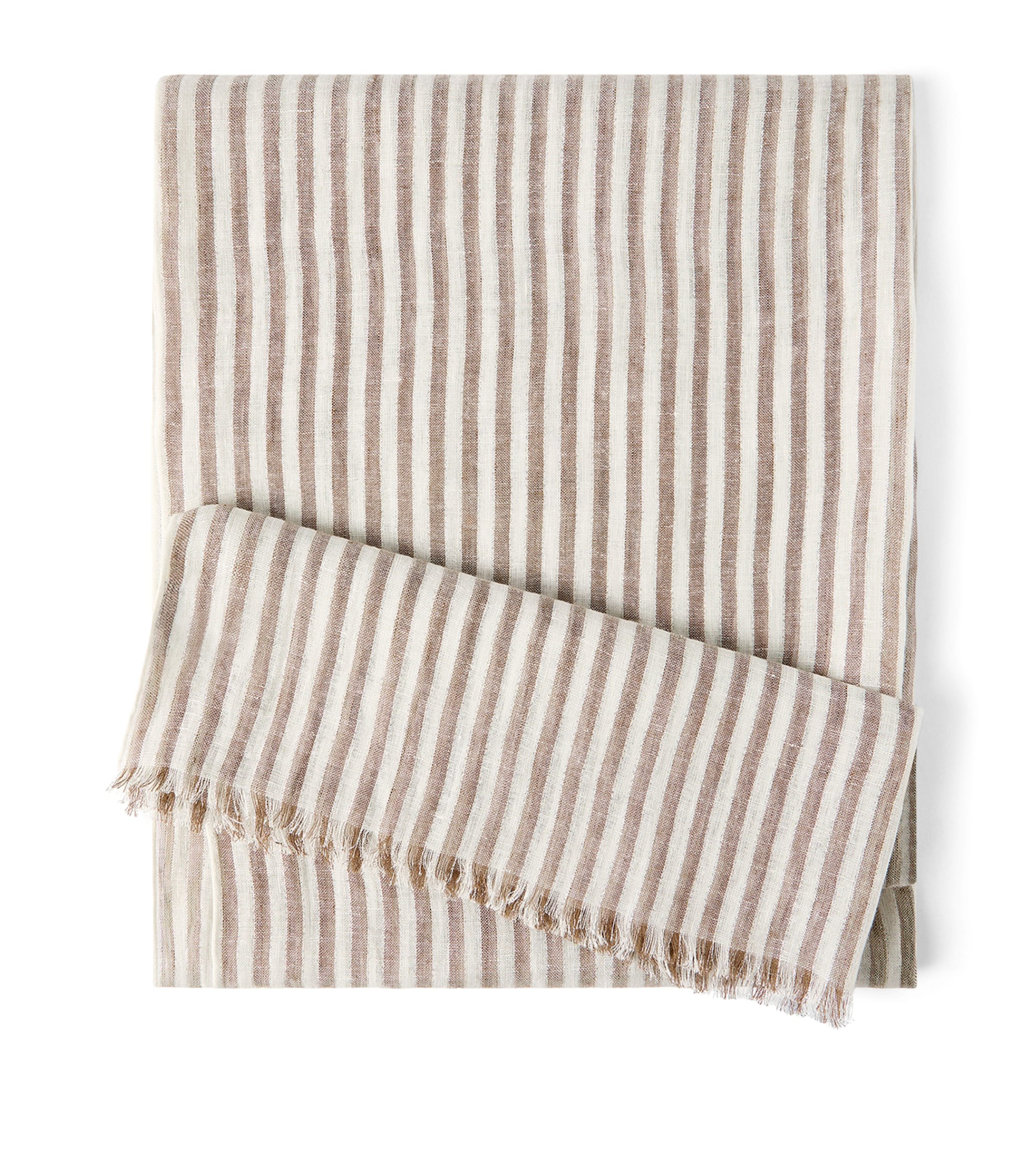 Linen-Blend Stripe Scarf