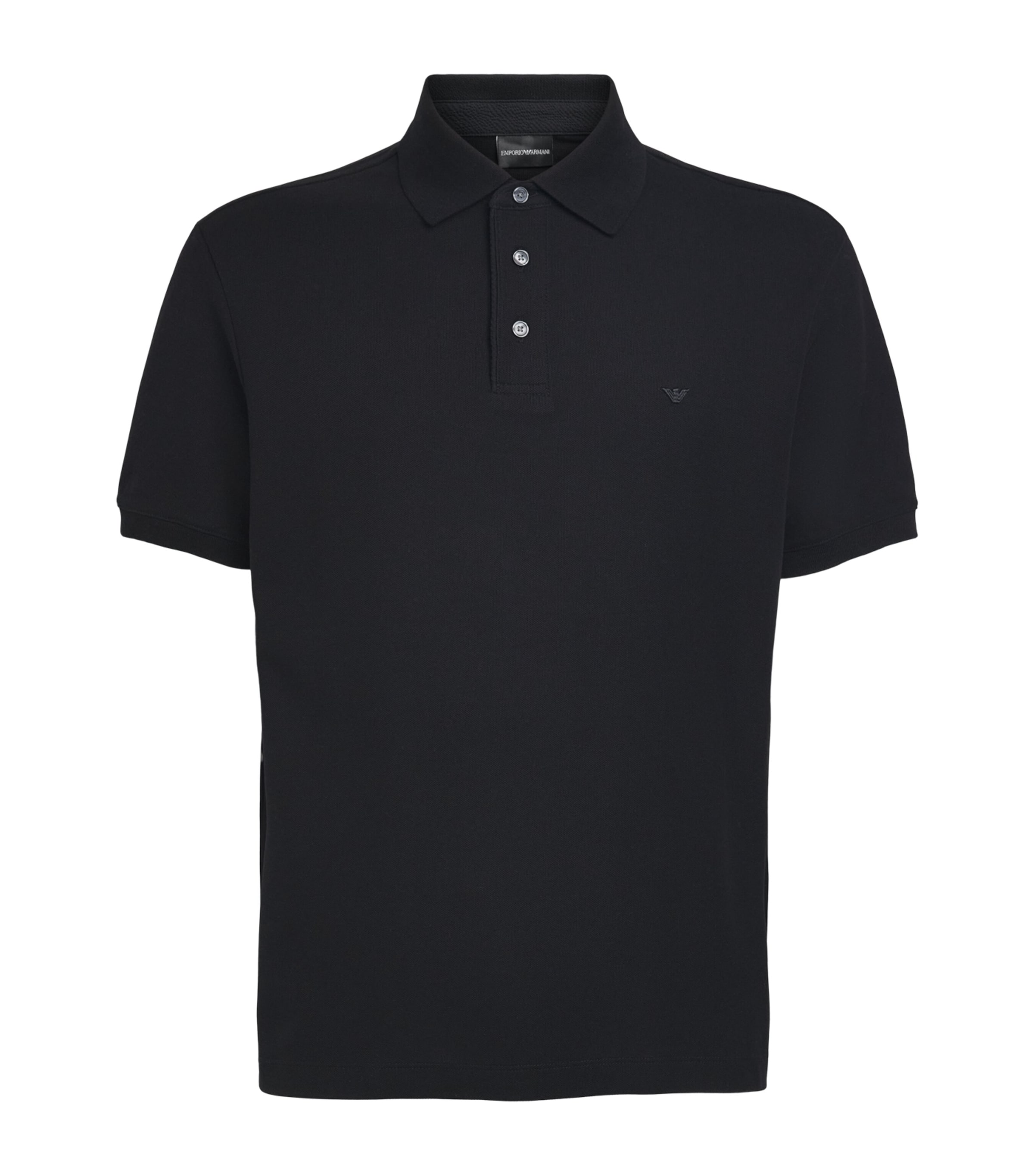 Emporio Armani Mens Cotton Logo Polo Shirt