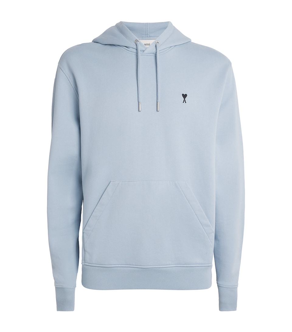 Cotton Embroidered Ami De Coeur Logo Hoodie