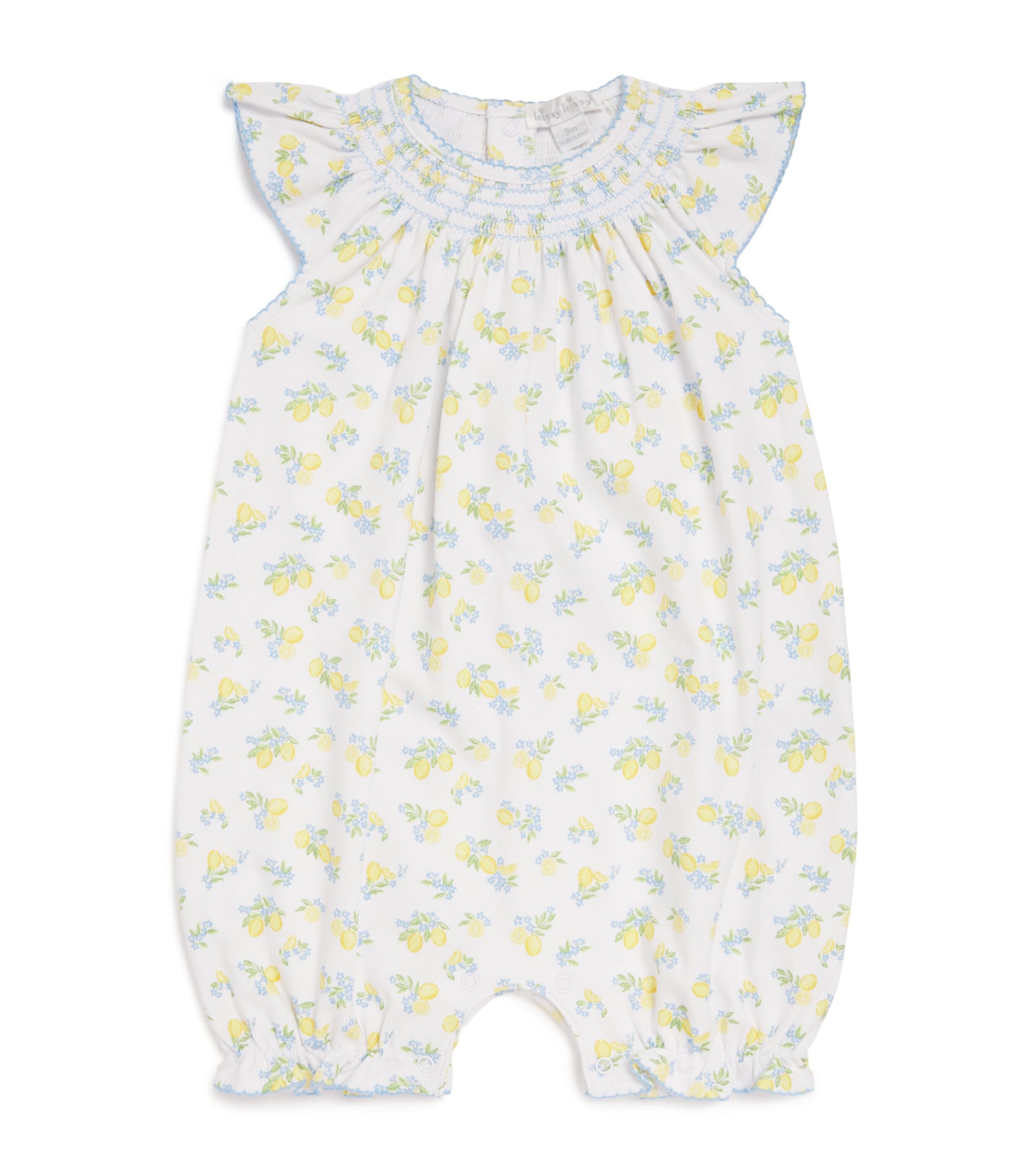 Pima Cotton Lemon Blossom Playsuit (9 Months)