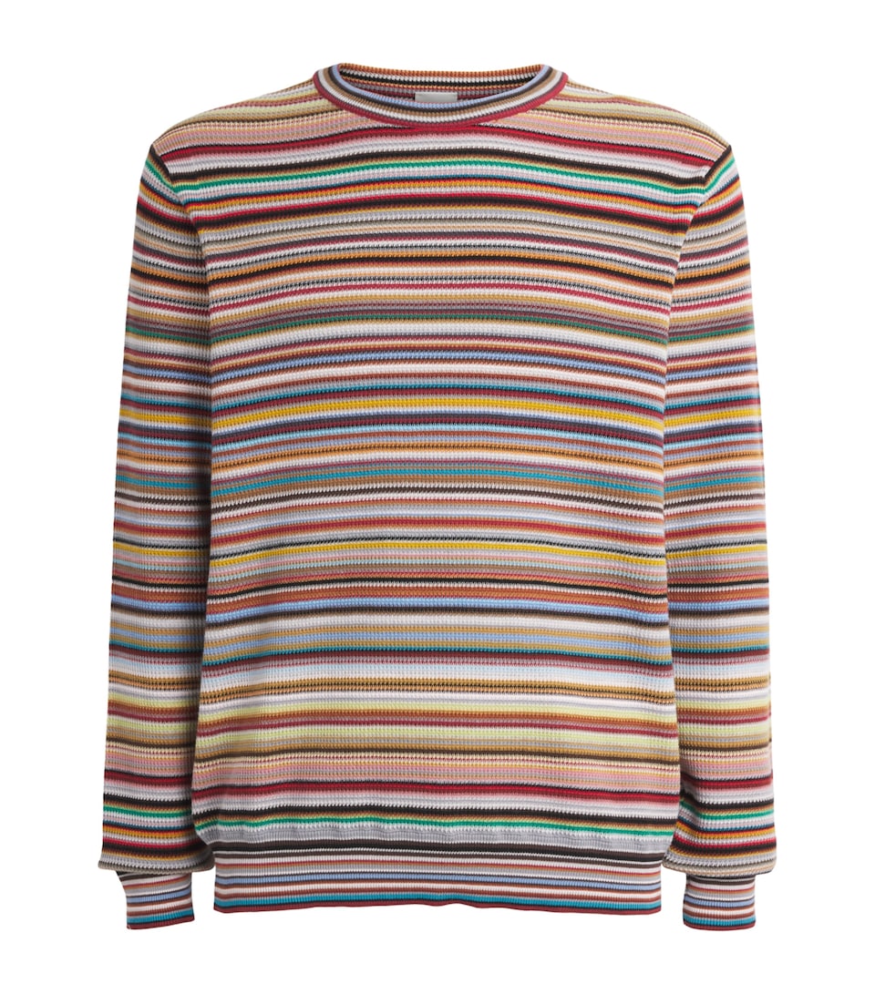 Paul Smith Mens Cotton Signature Stripe Sweater Coloured