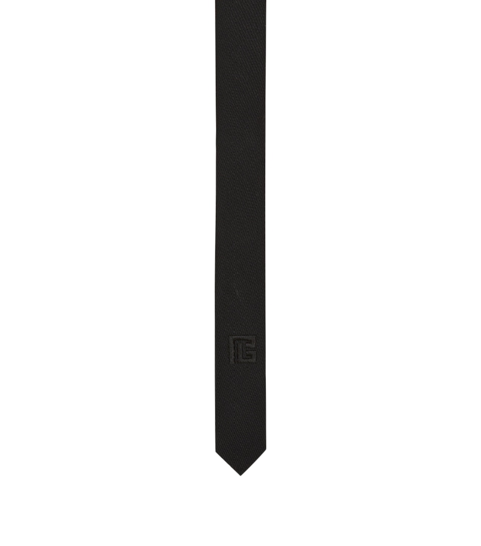 Virgin Wool PB Embroidered Tie
