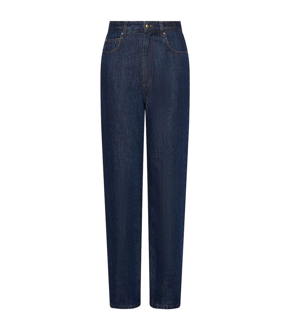 Marella Womens High-Rise StraightJeans Navy