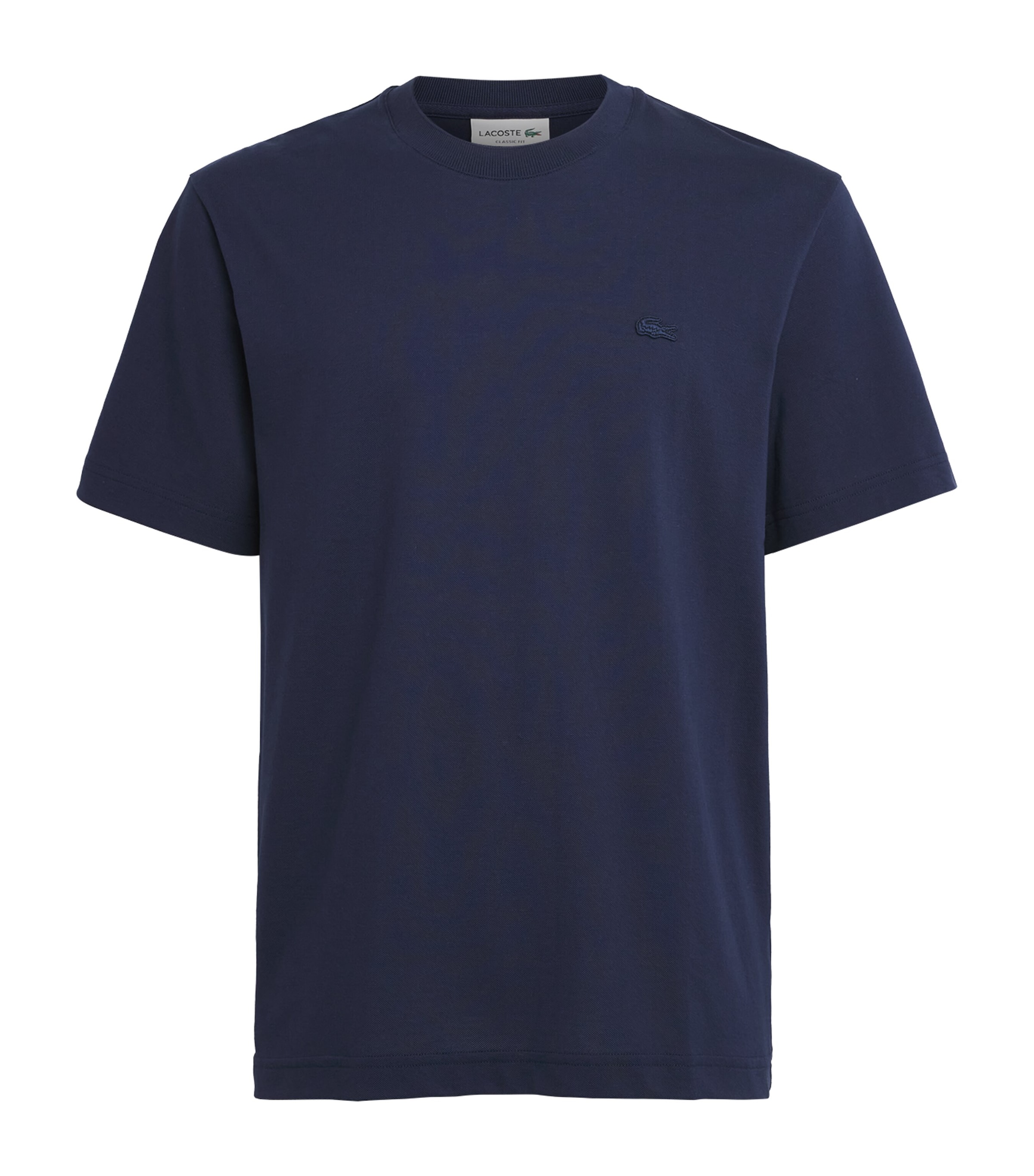 Lacoste Mens Pima Cotton Piqué T-Shirt Navy Blue