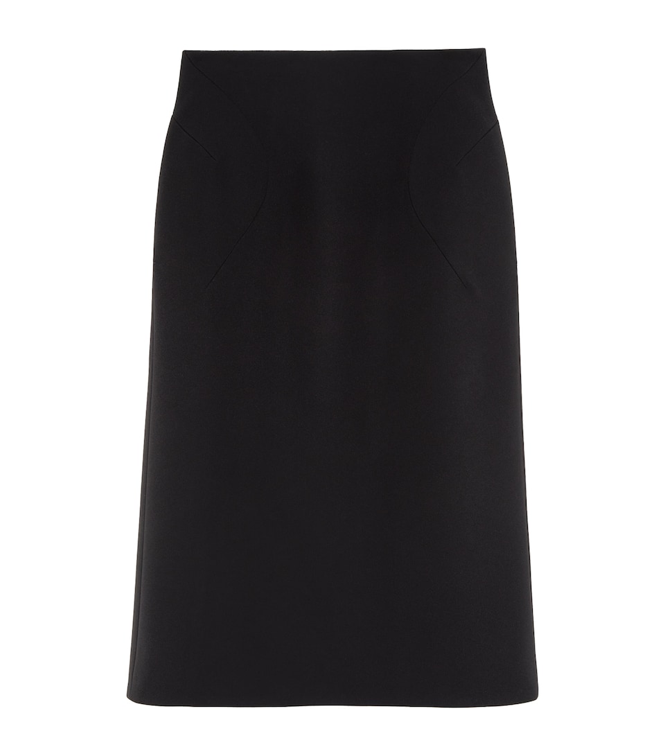 McQueen Womens Crepe Midi Pencil Skirt