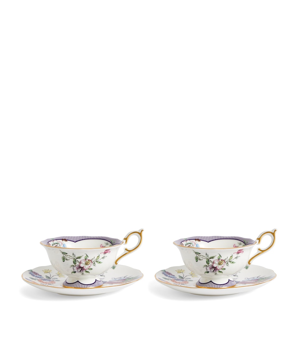 Set of 2 Fortune Teacups and Saucers (150ml)