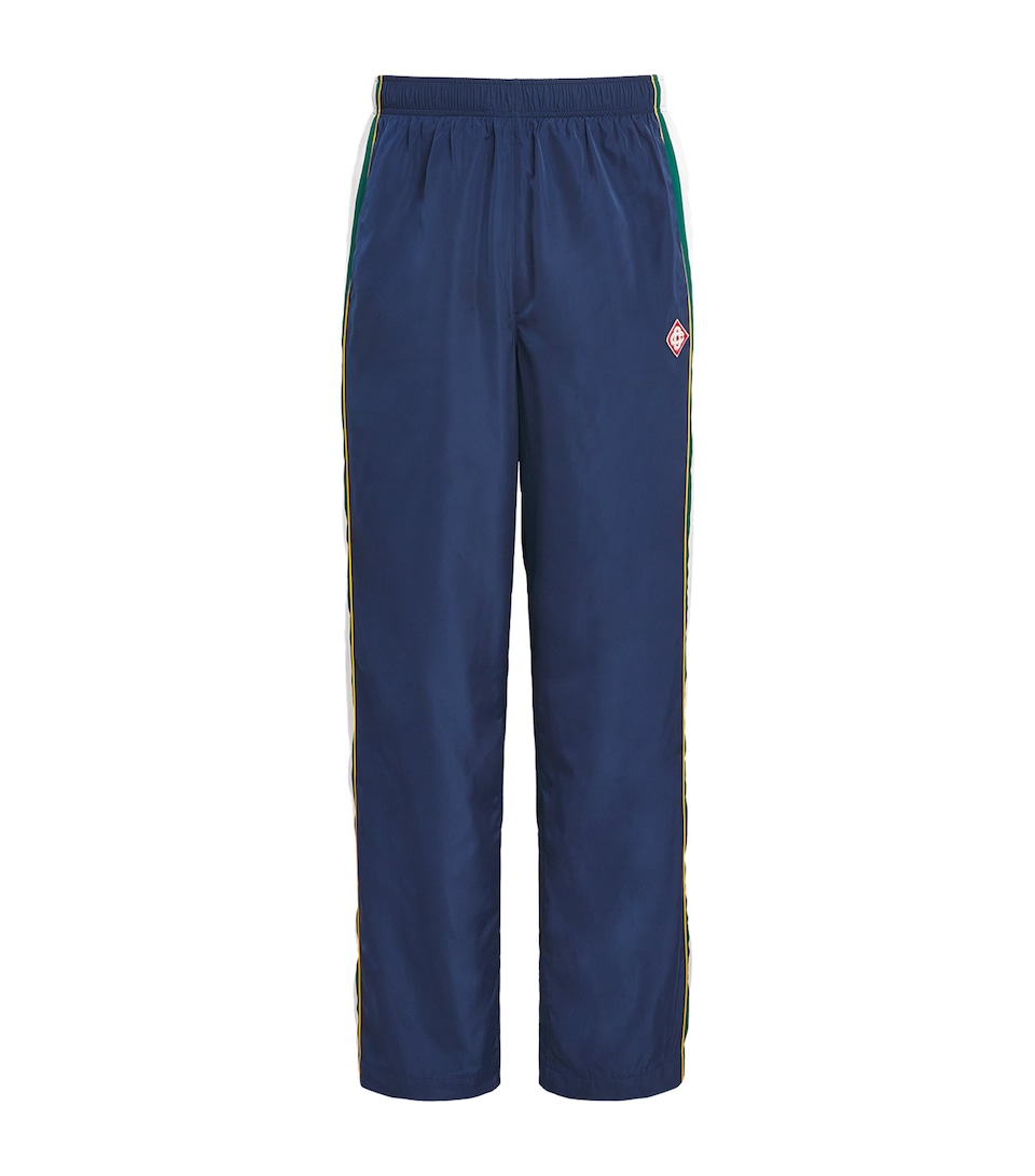 Casablanca Mens Logo Track Pants Nav/grn/wht/ylw