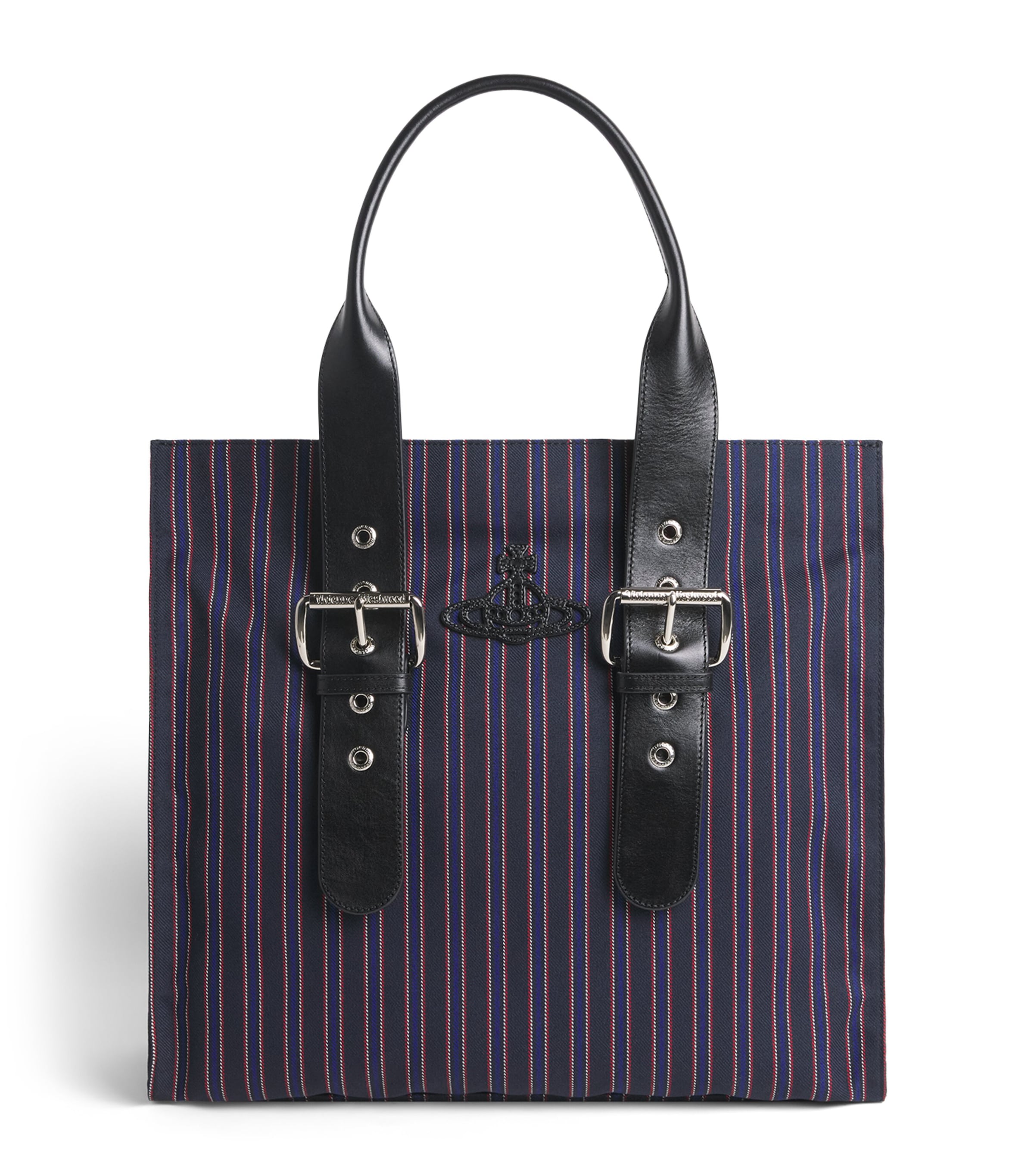 Vivienne Westwood Stripe Alex Tote Bag Blue