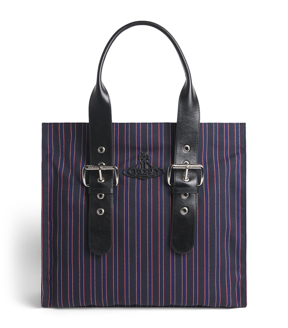 Vivienne Westwood Stripe Alex Tote Bag Blue