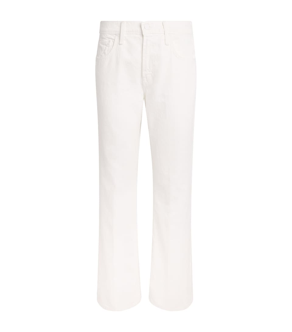 MOTHER Womens The Bookie Skimp Wide-Leg Jeans Picket Fence