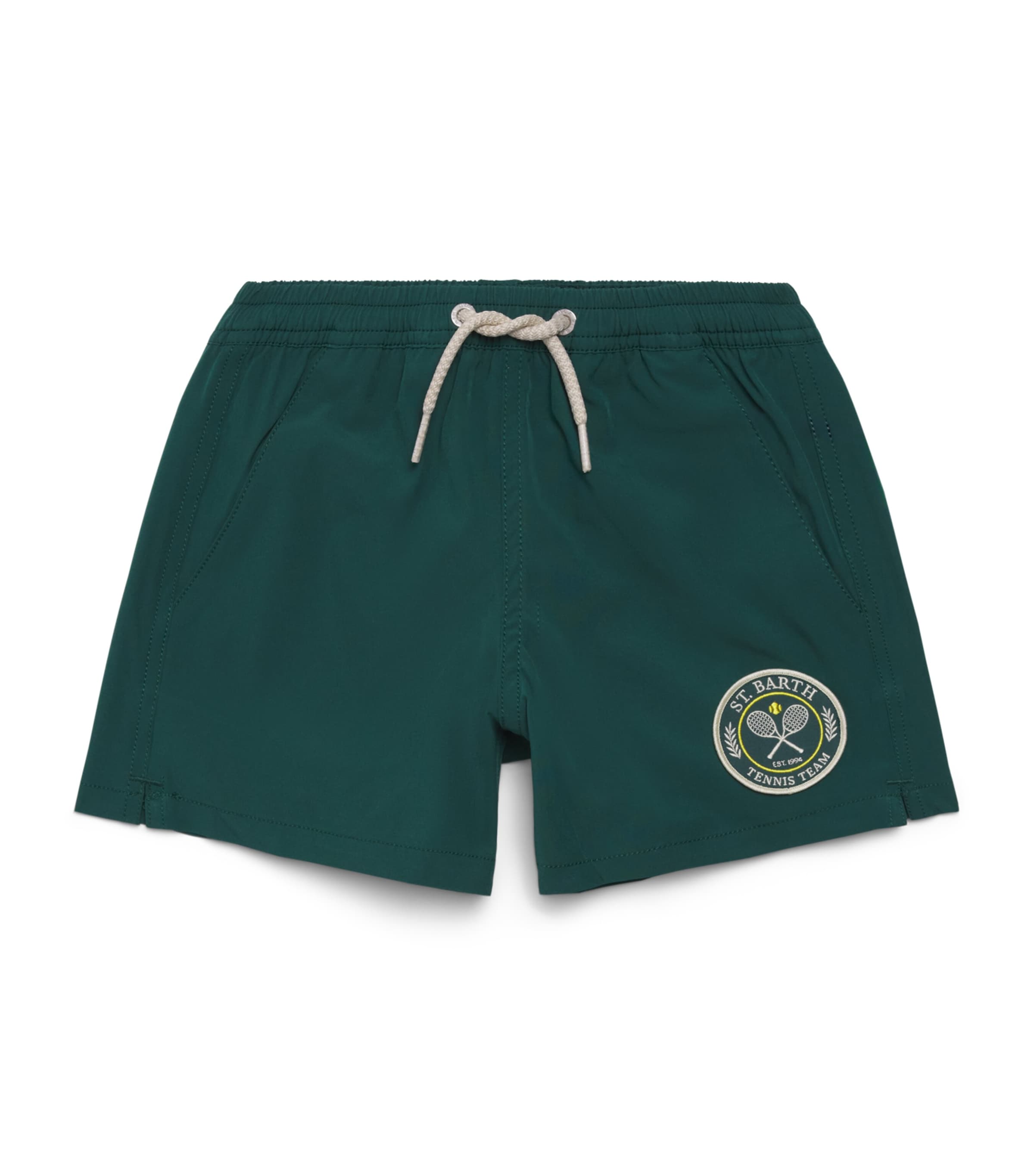 Mc2 Saint Barth Kids Embroidered Swim Trunks (2-14 Years) Sb Tennis Logo Pt